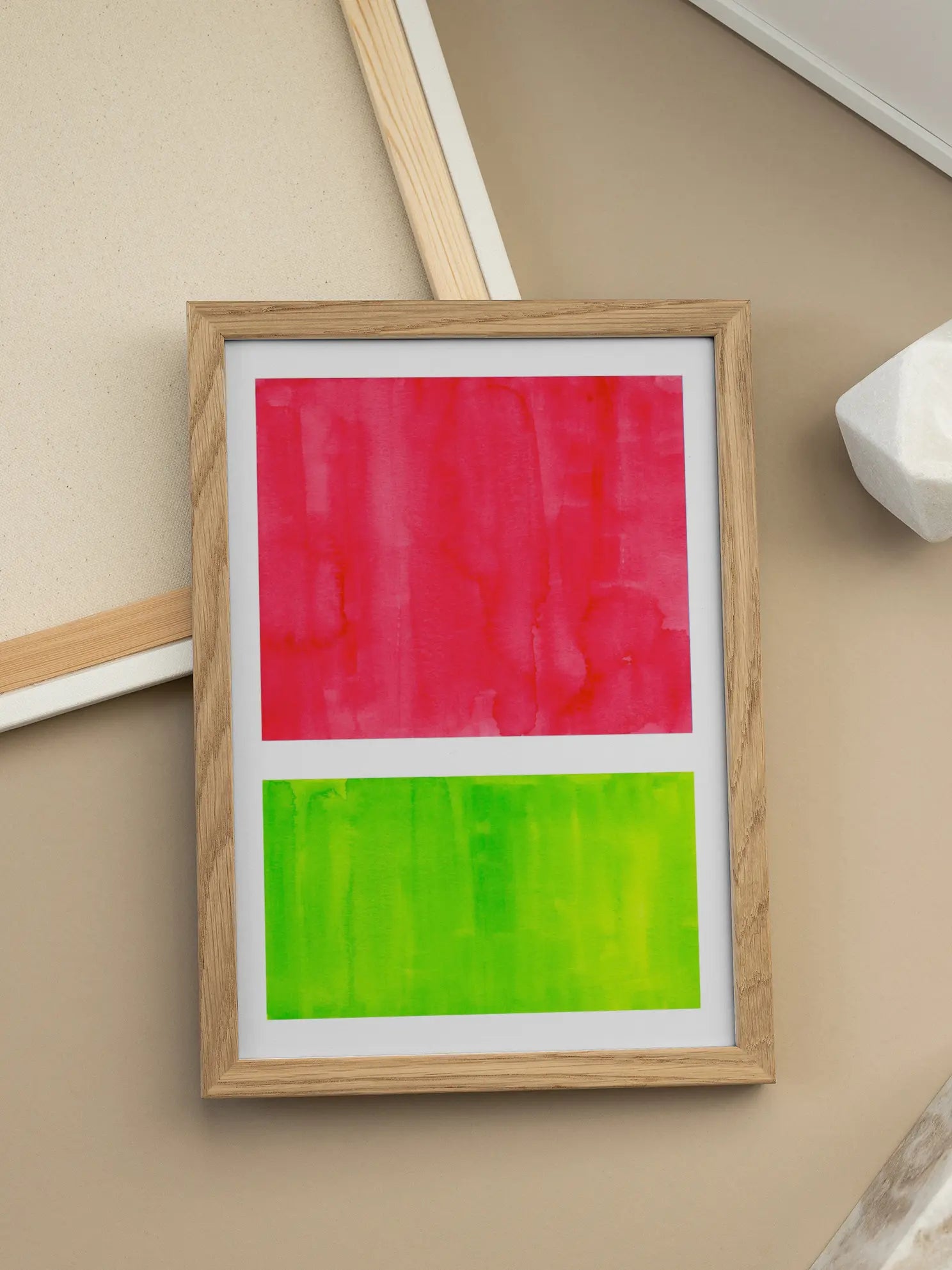 Neon Watermelon Poster