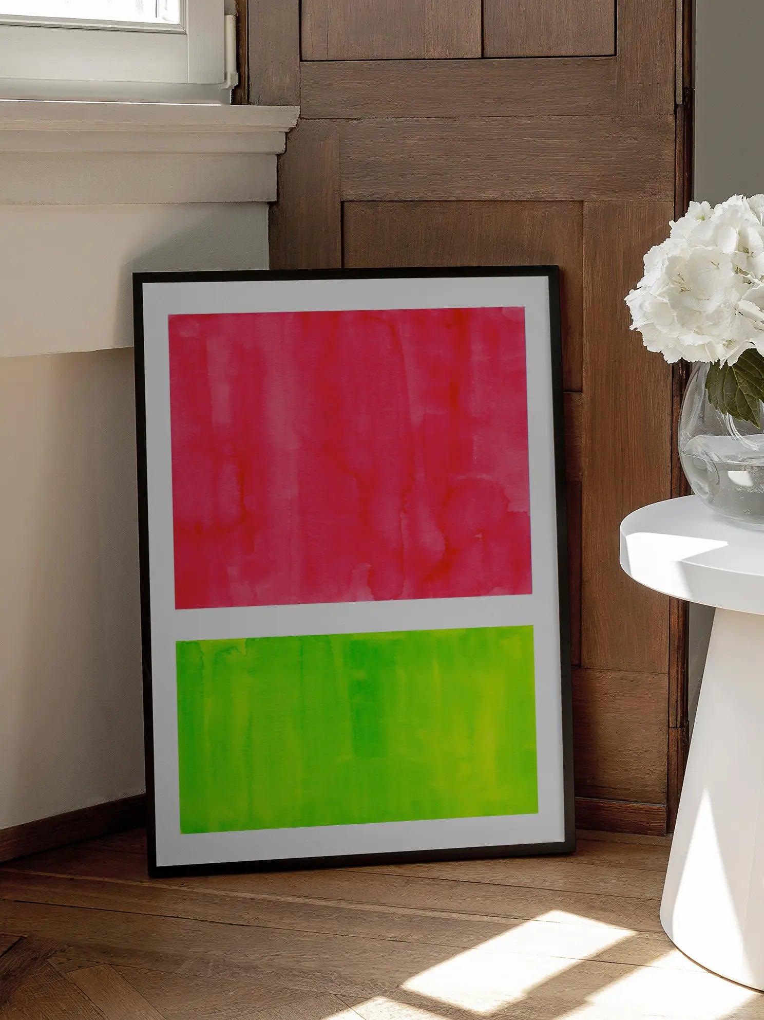Neon Watermelon Poster