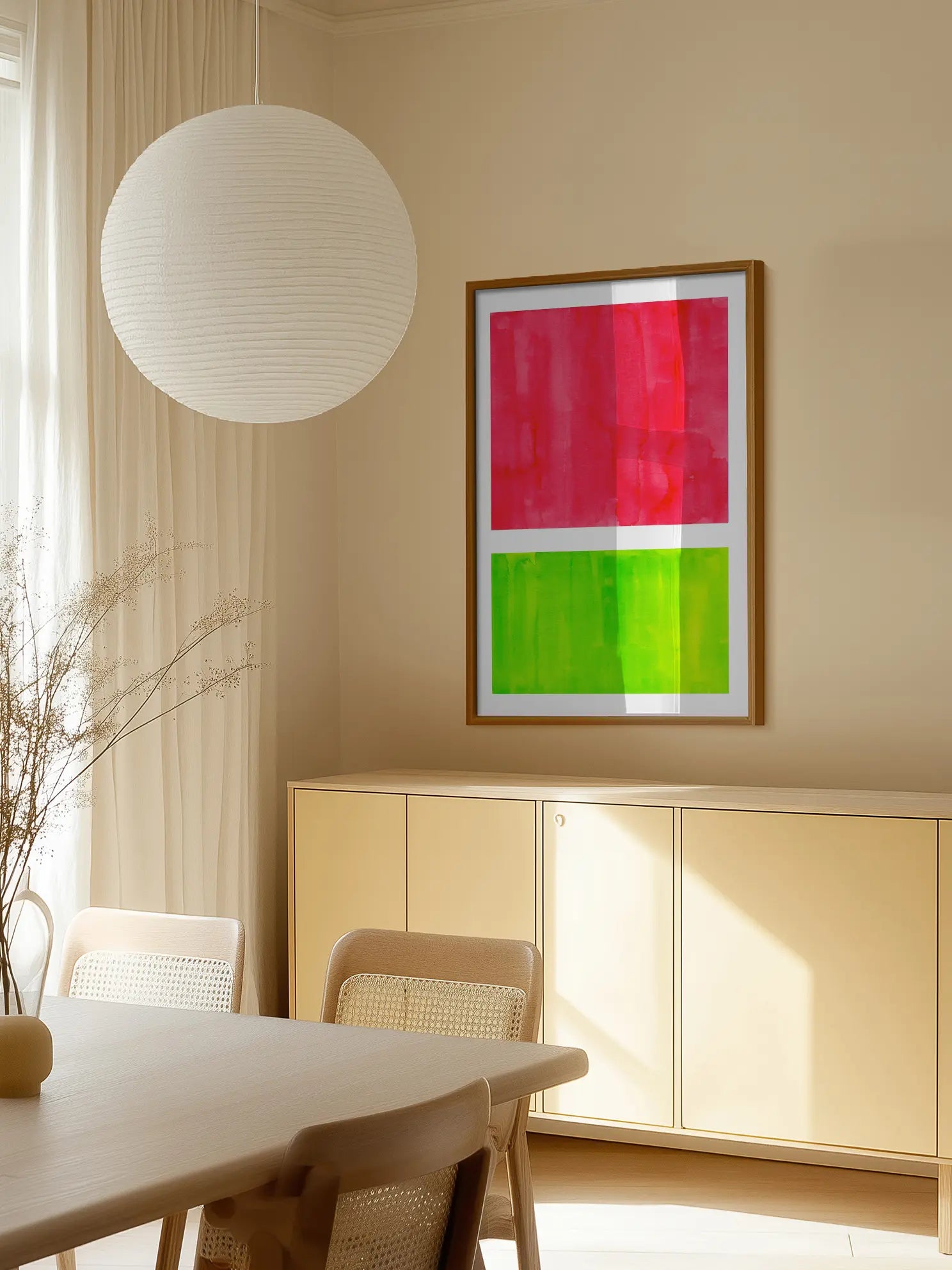 Neon Watermelon Poster