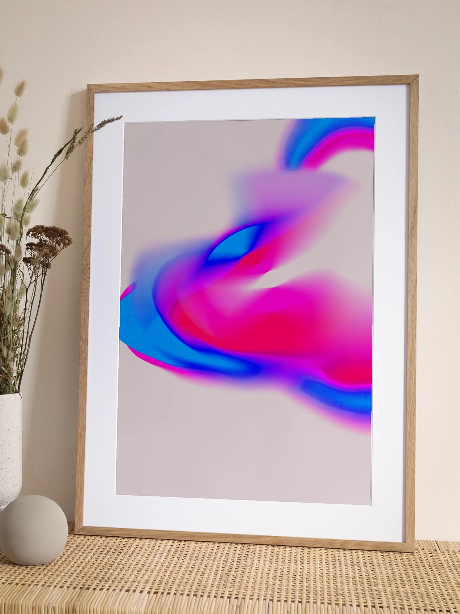 Neon Waves Poster