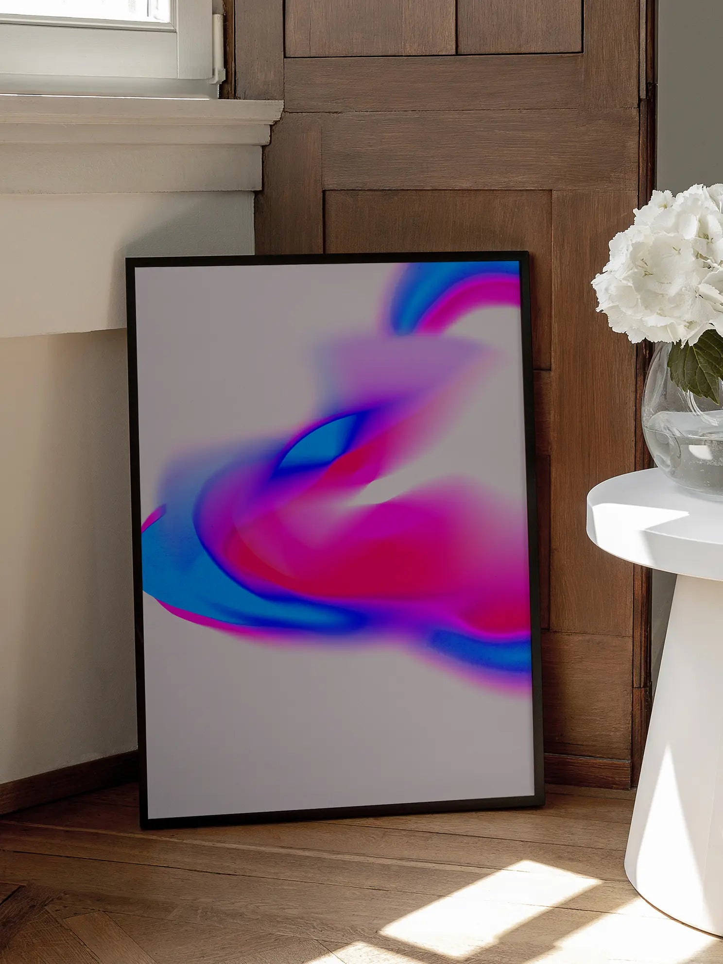 Neon Waves Poster
