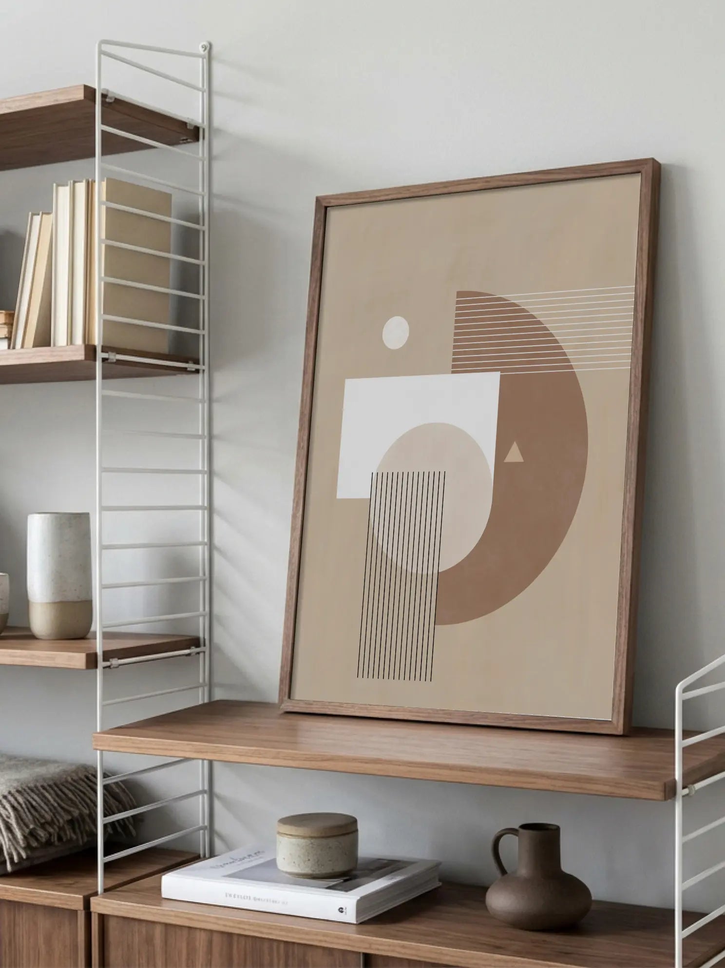Neutral Semicircles Poster