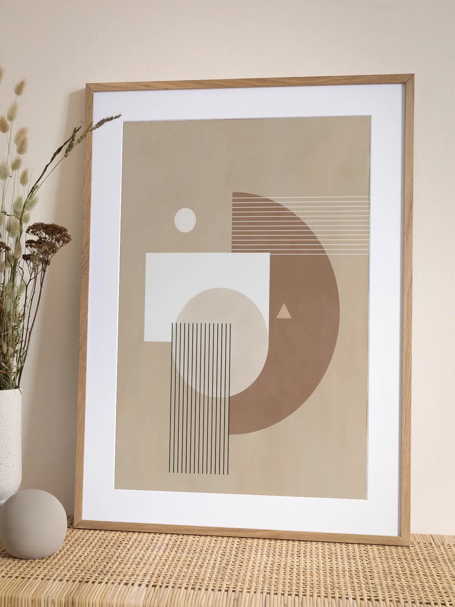 Neutral Semicircles Poster