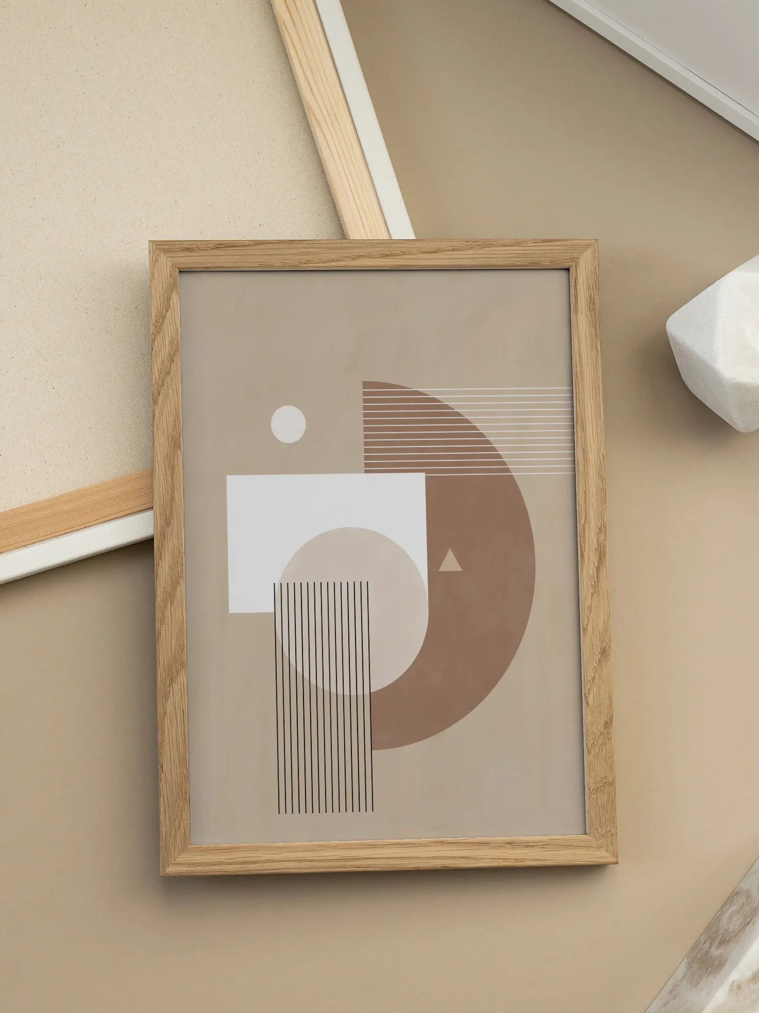 Neutral Semicircles Poster