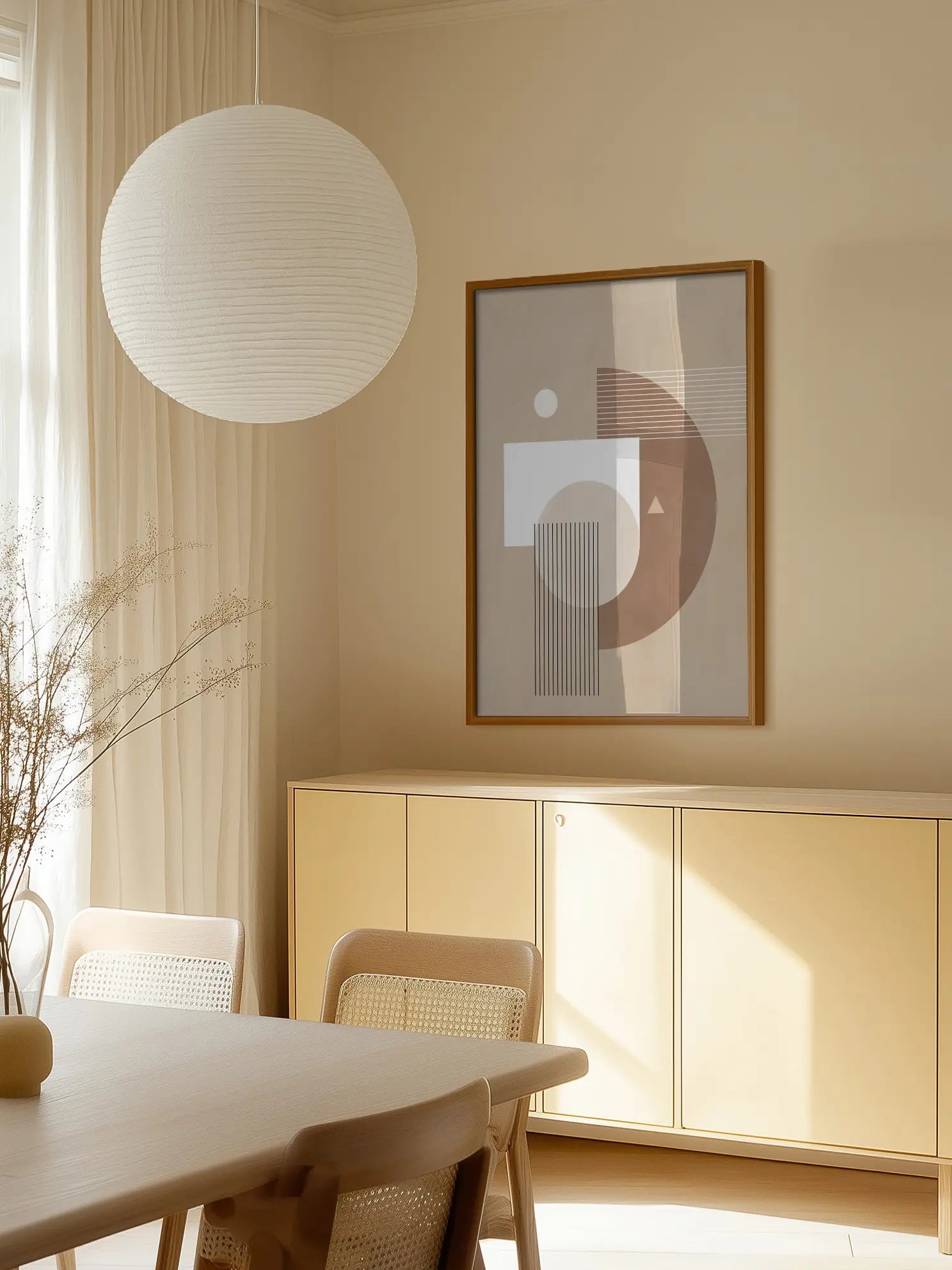 Neutral Semicircles Poster