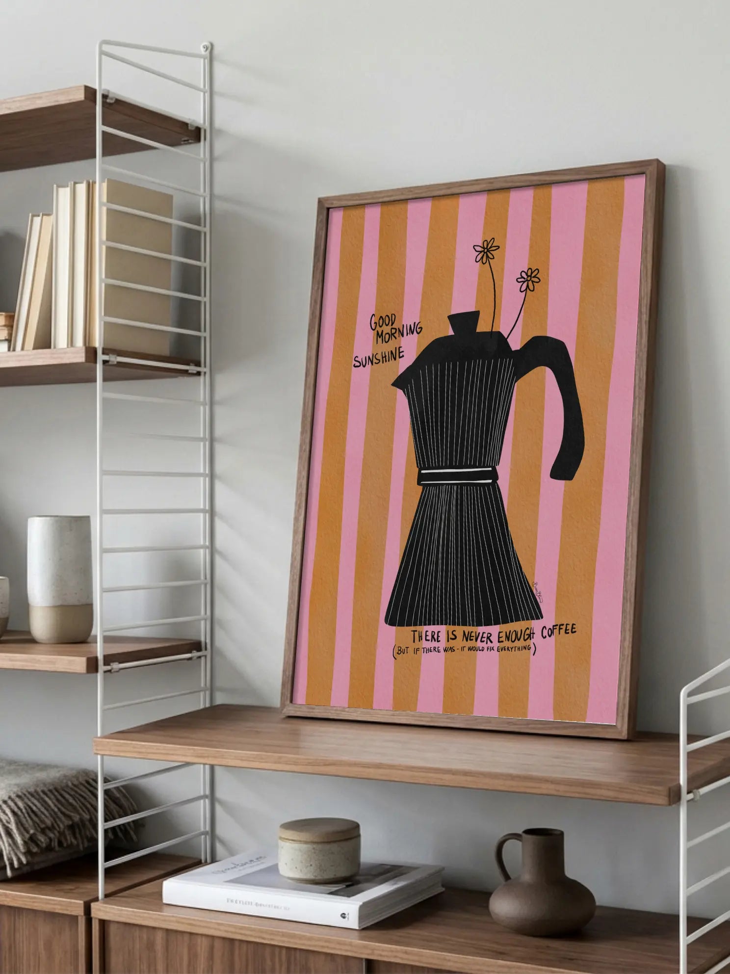 Never Enough Coffee Poster