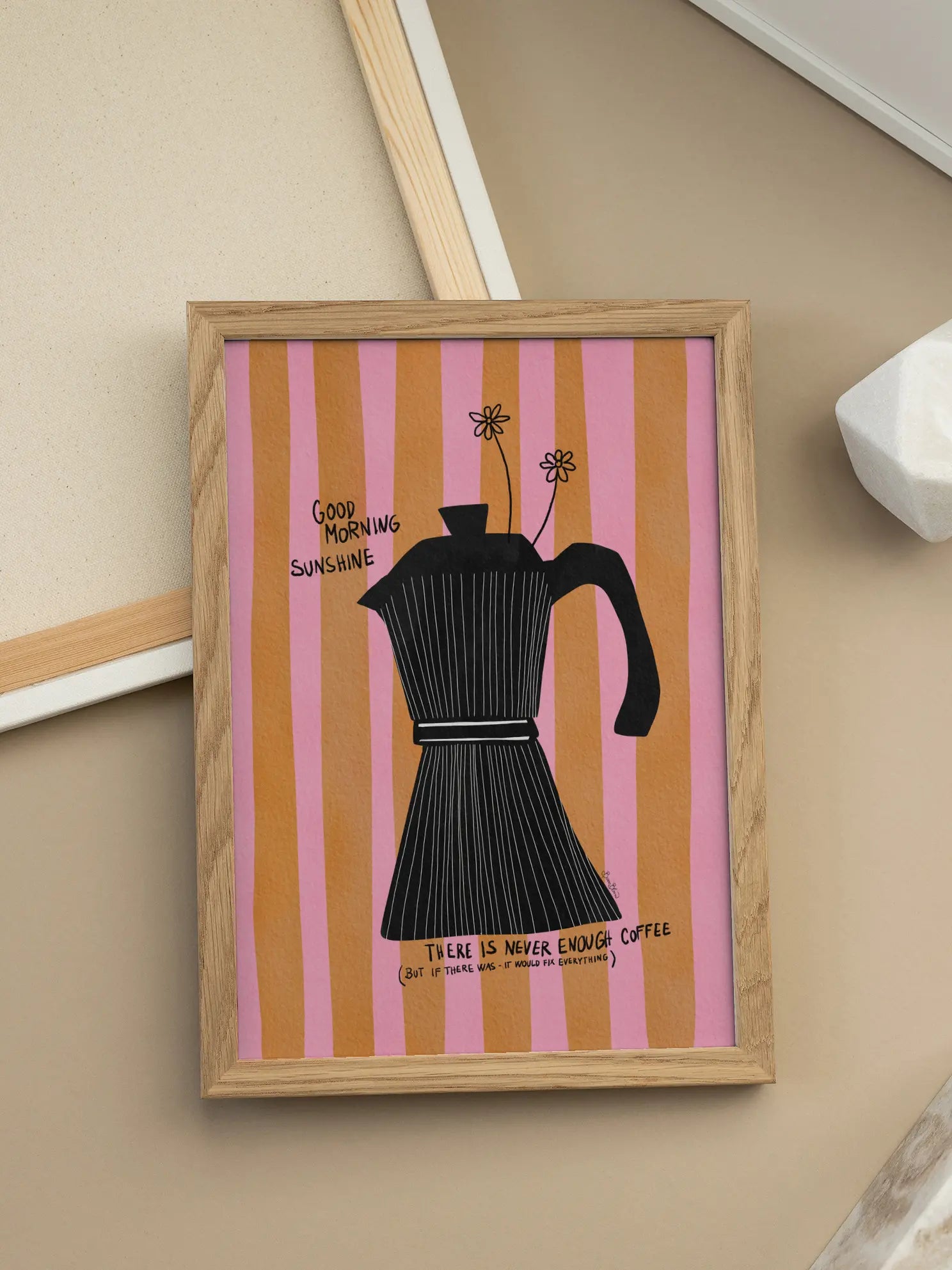 Never Enough Coffee Poster