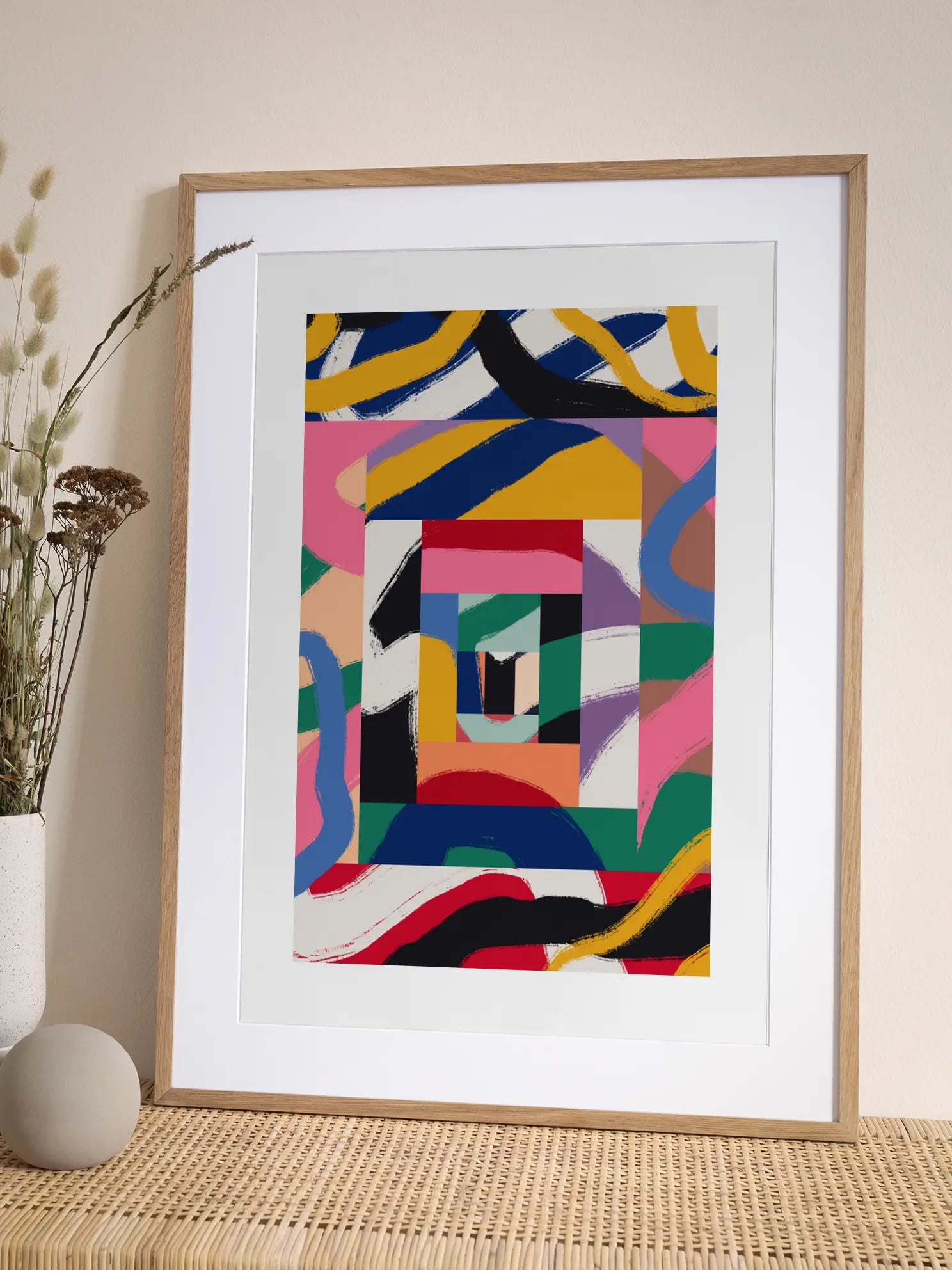 New York Abstract View Poster