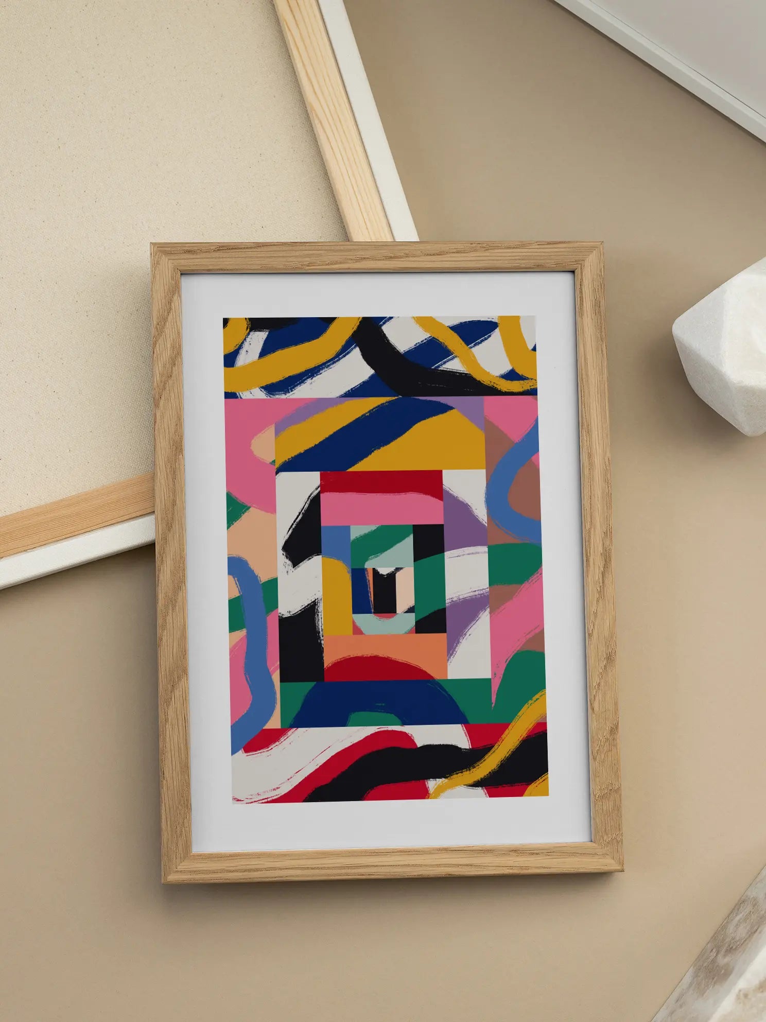 New York Abstract View Poster