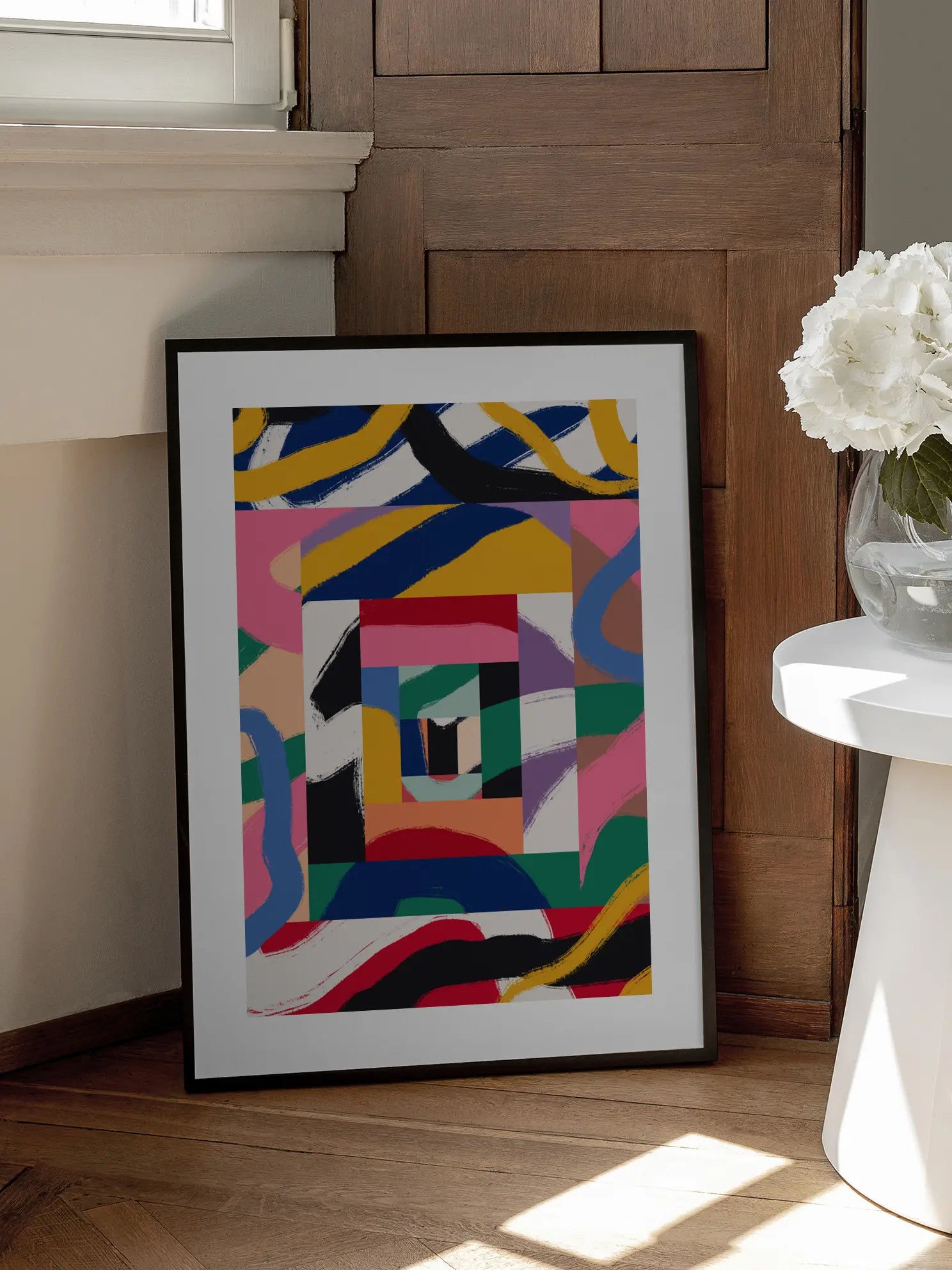 New York Abstract View Poster