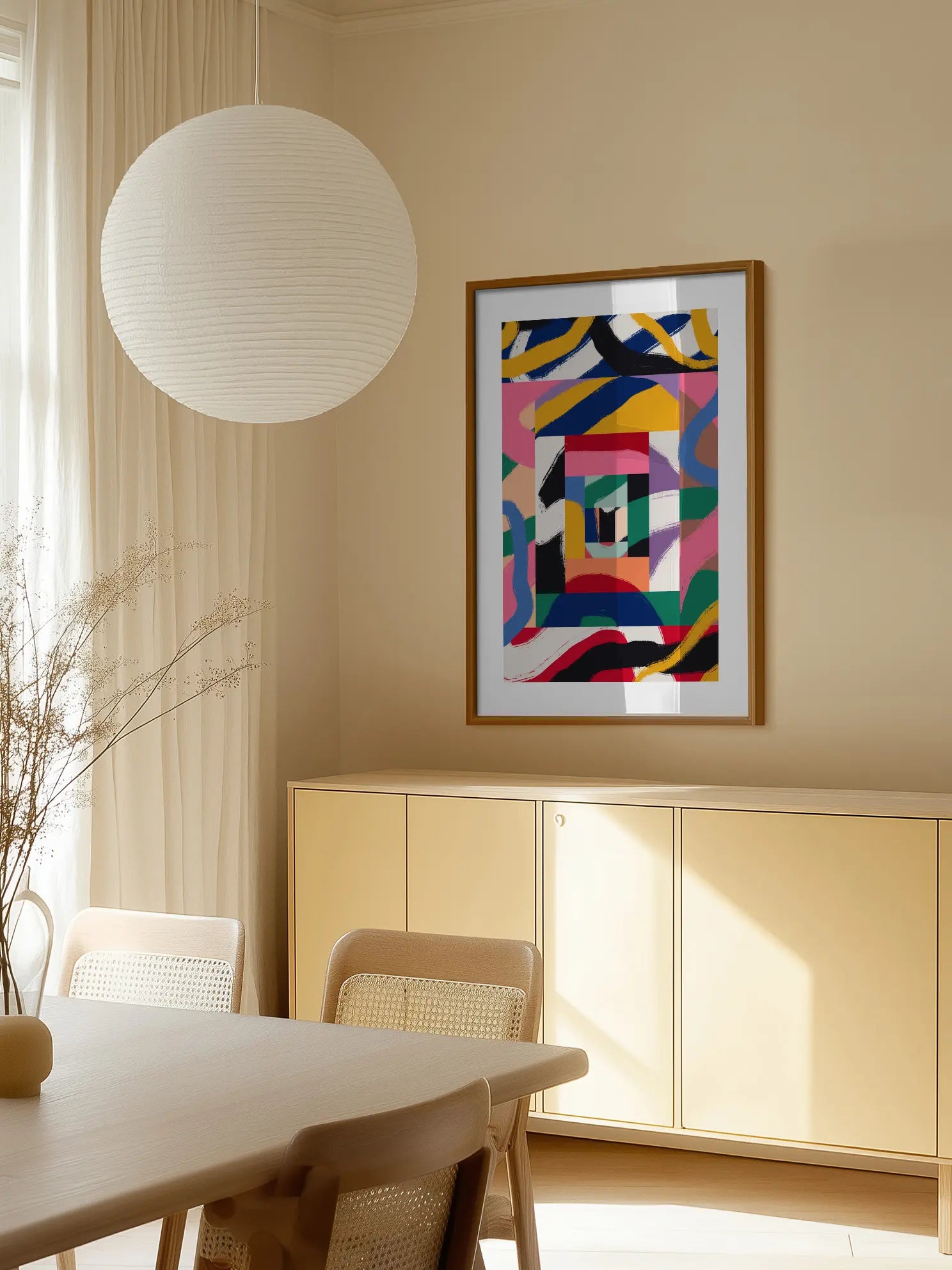 New York Abstract View Poster