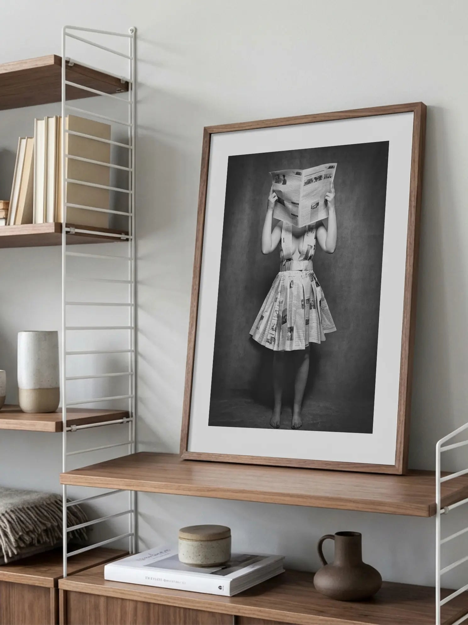 Newspaper Dress Poster