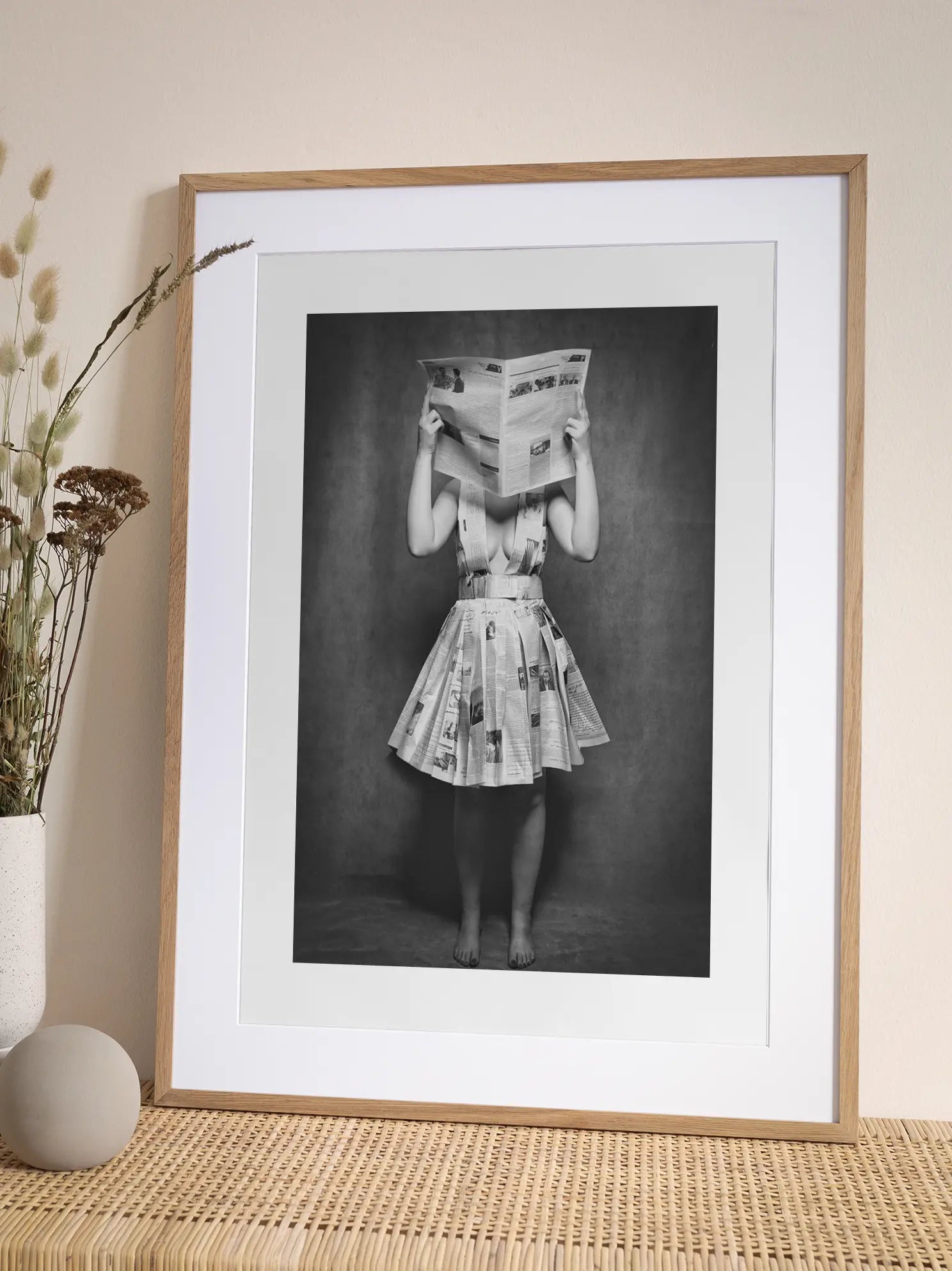 Newspaper Dress Poster