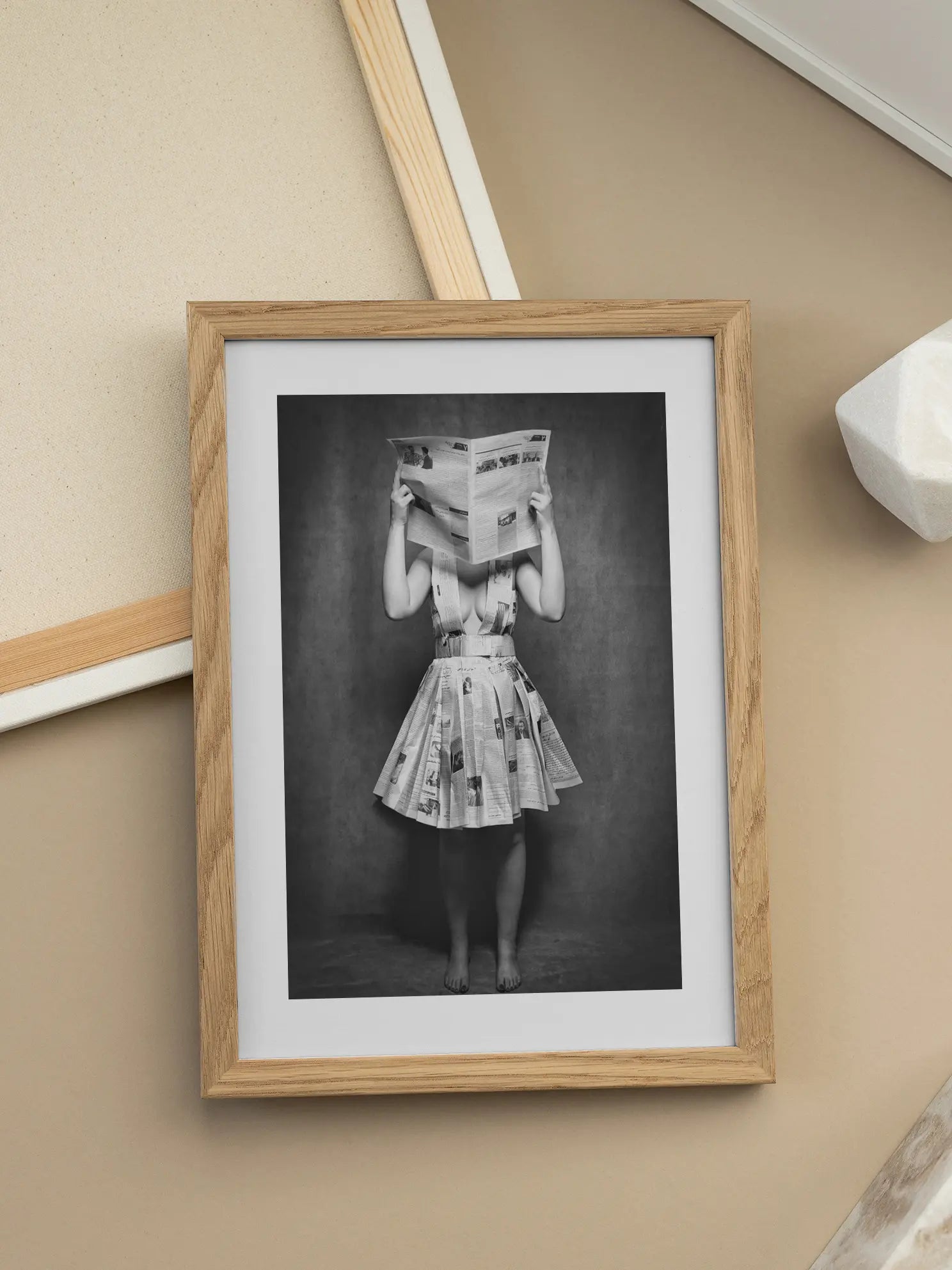 Newspaper Dress Poster