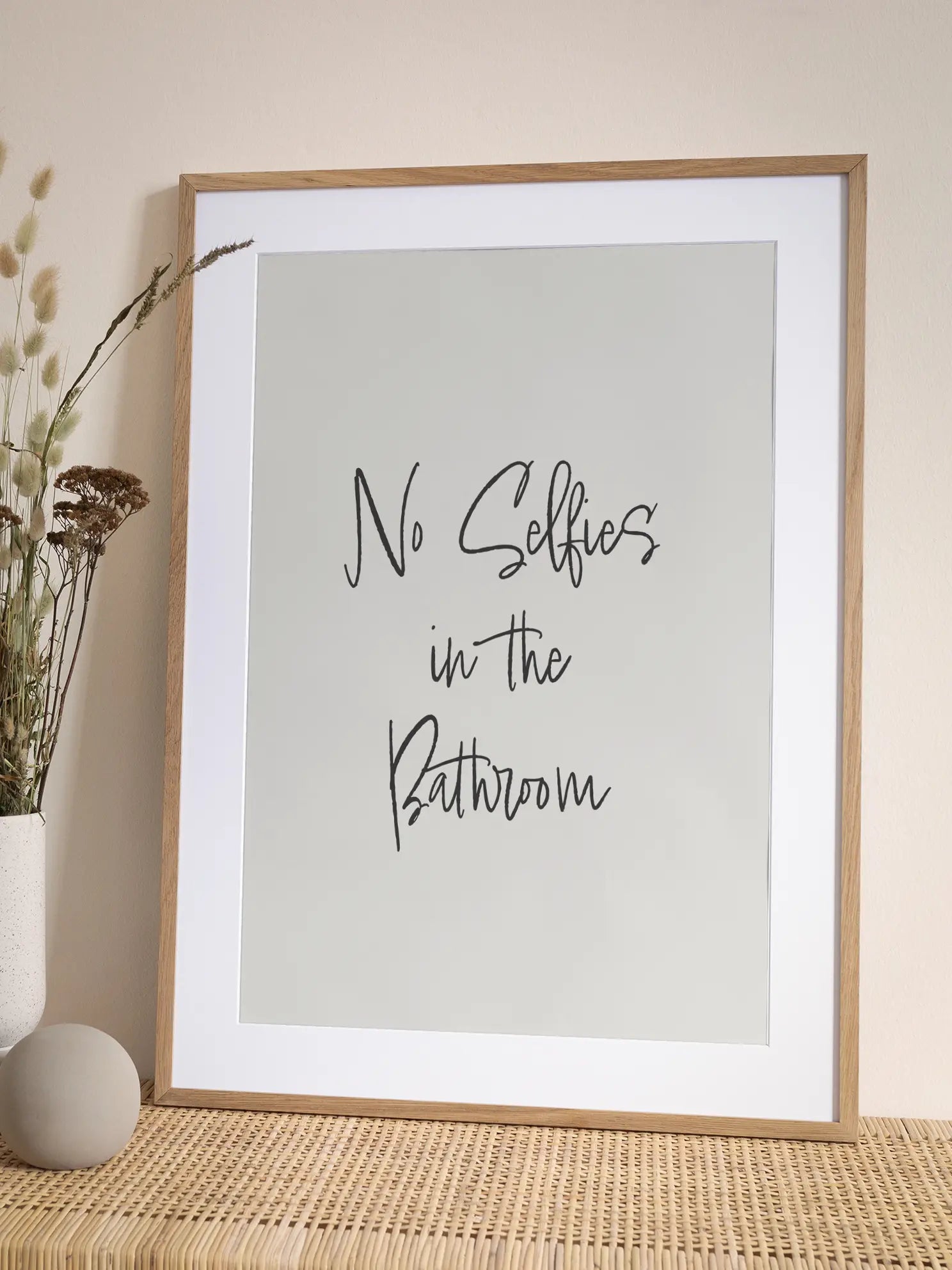 No Selfies Poster