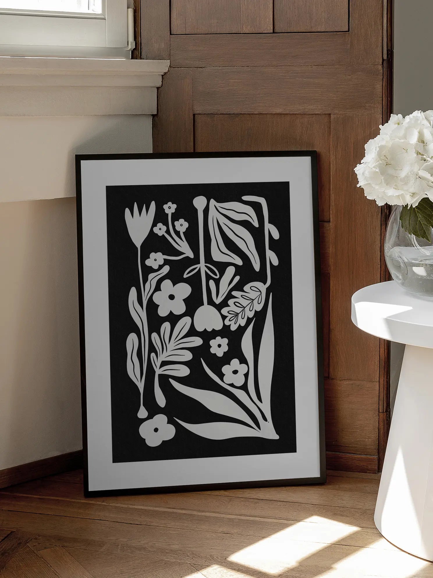 Nordic Abstract Florals Poster
