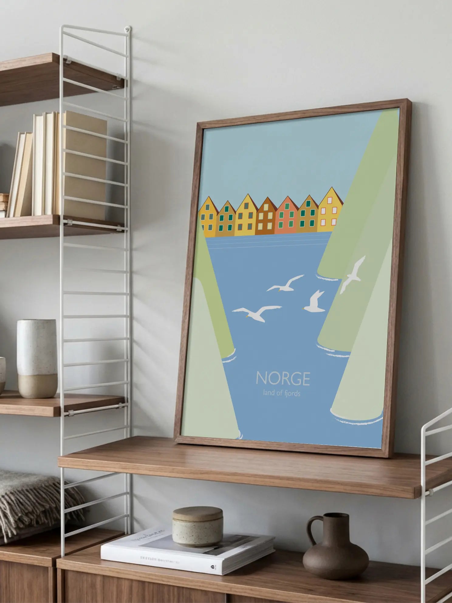 Norge Land of Fjords Poster