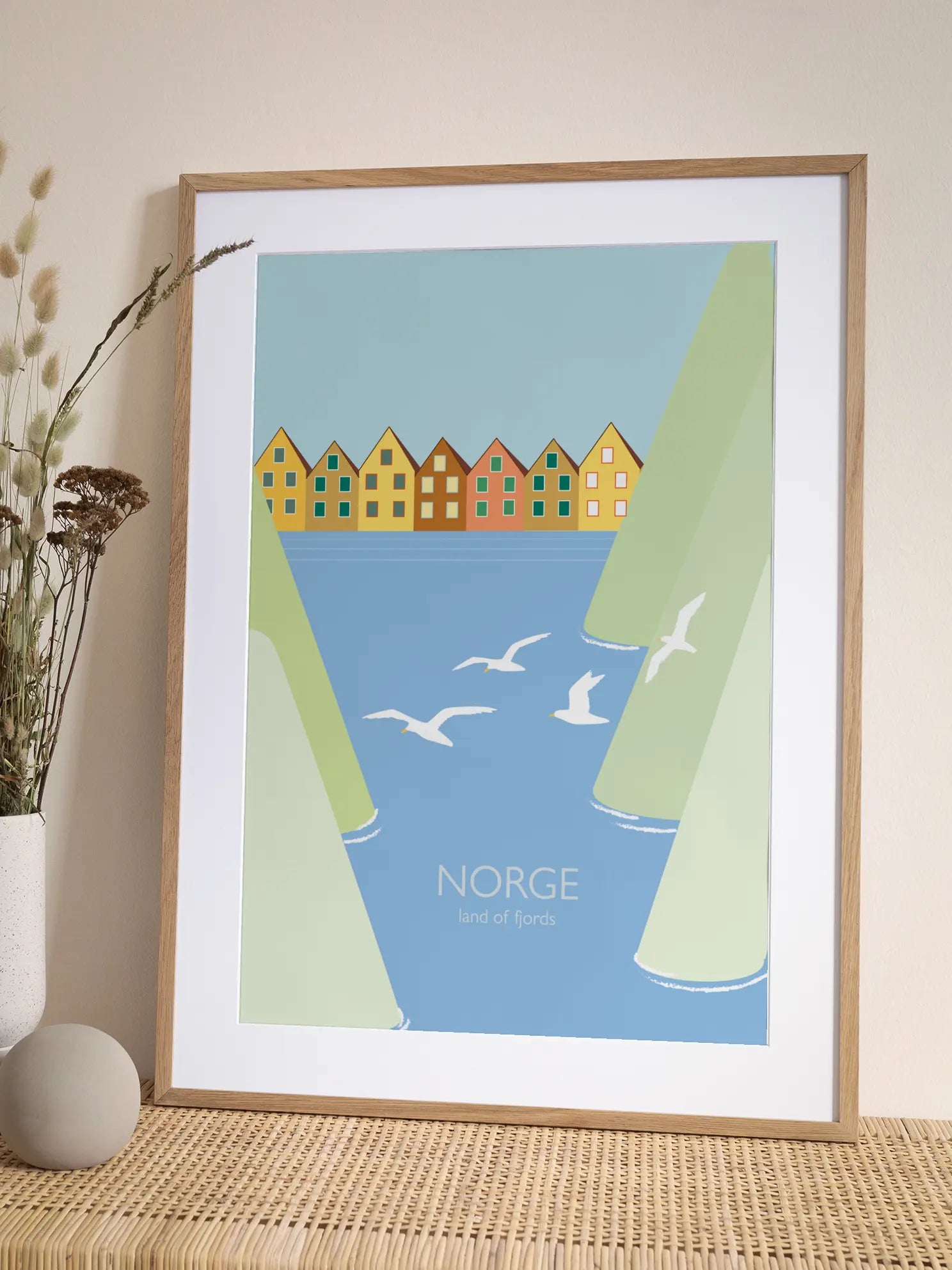 Norge Land of Fjords Poster