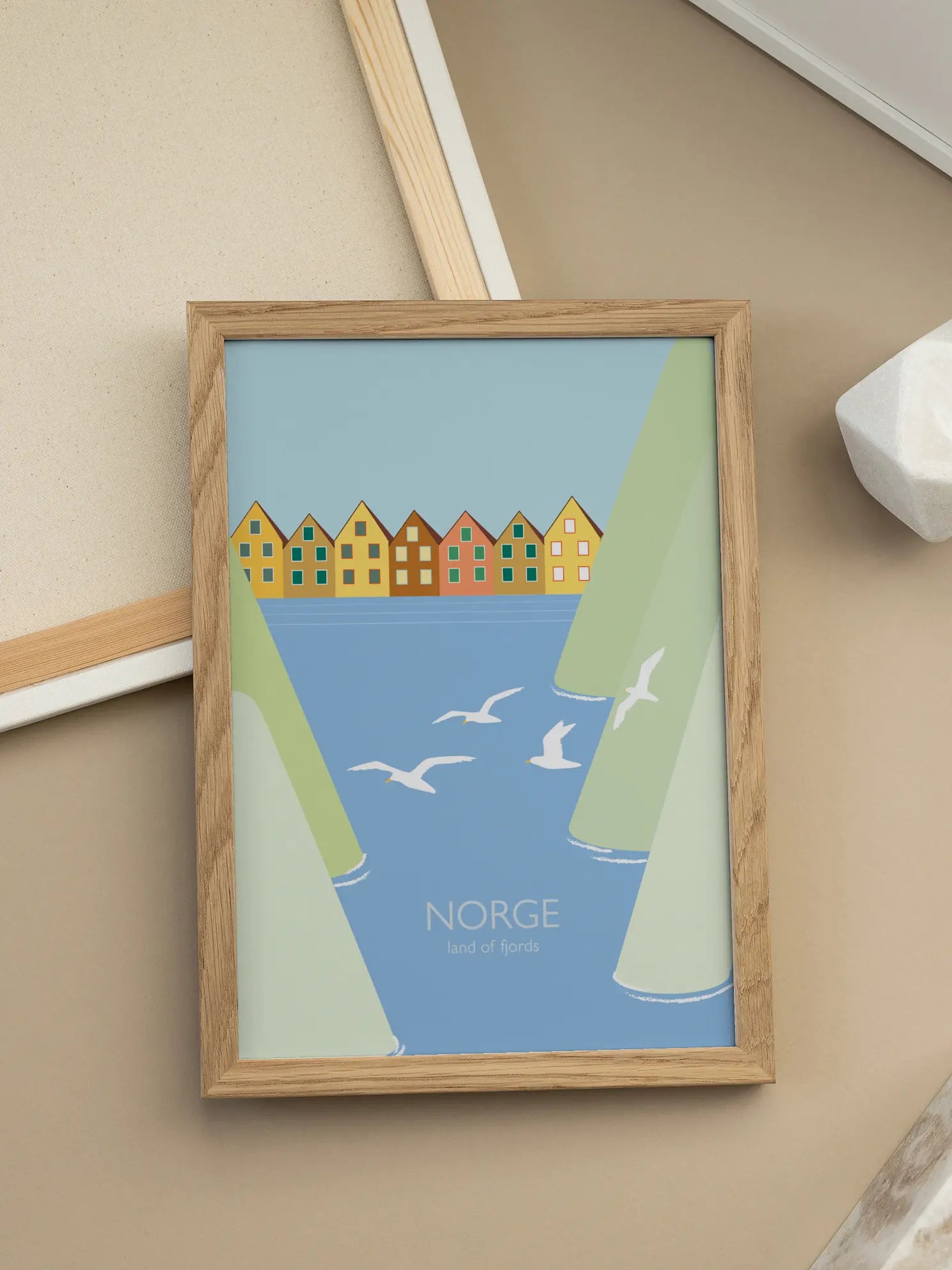 Norge Land of Fjords Poster