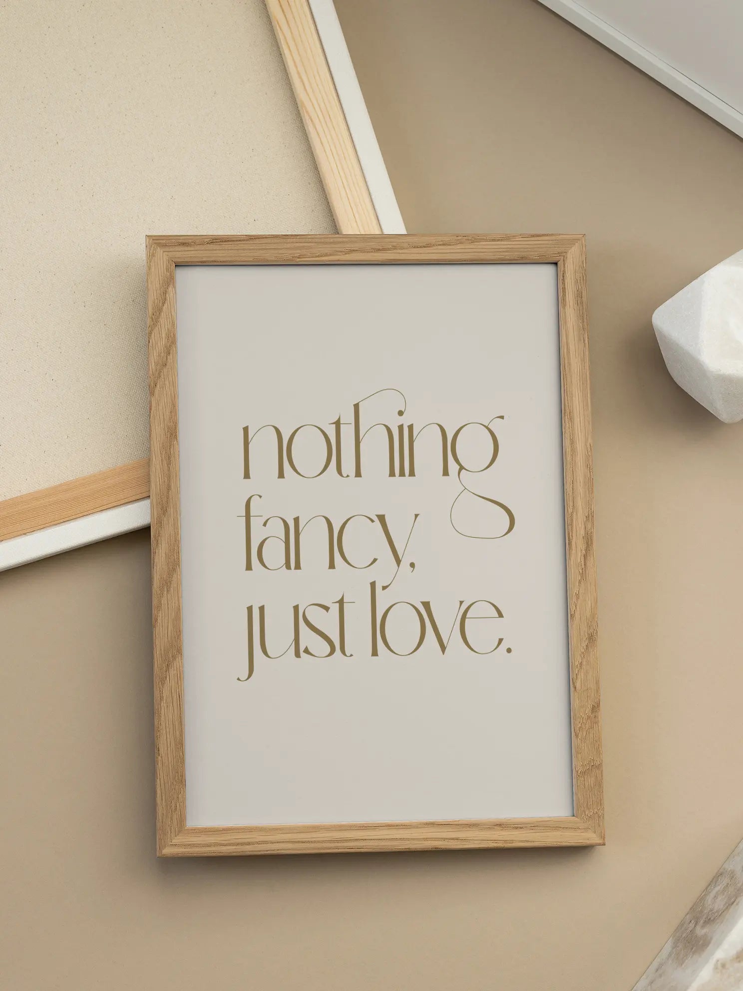 Nothing Fancy Just Love Poster