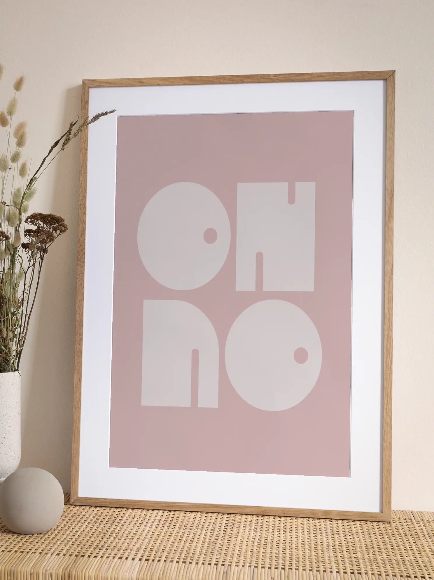Oh No Pink Poster