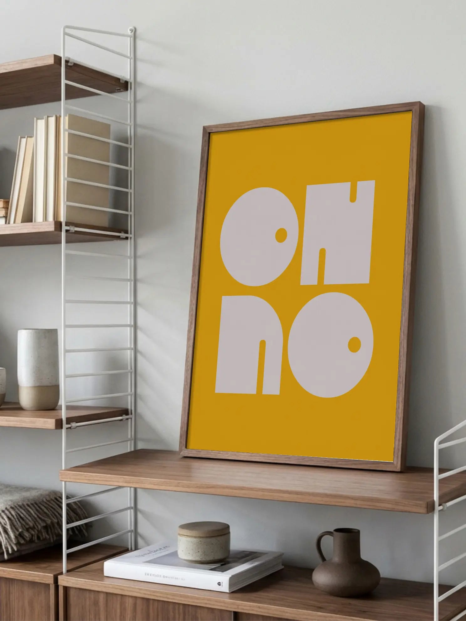 Oh No Yellow Poster