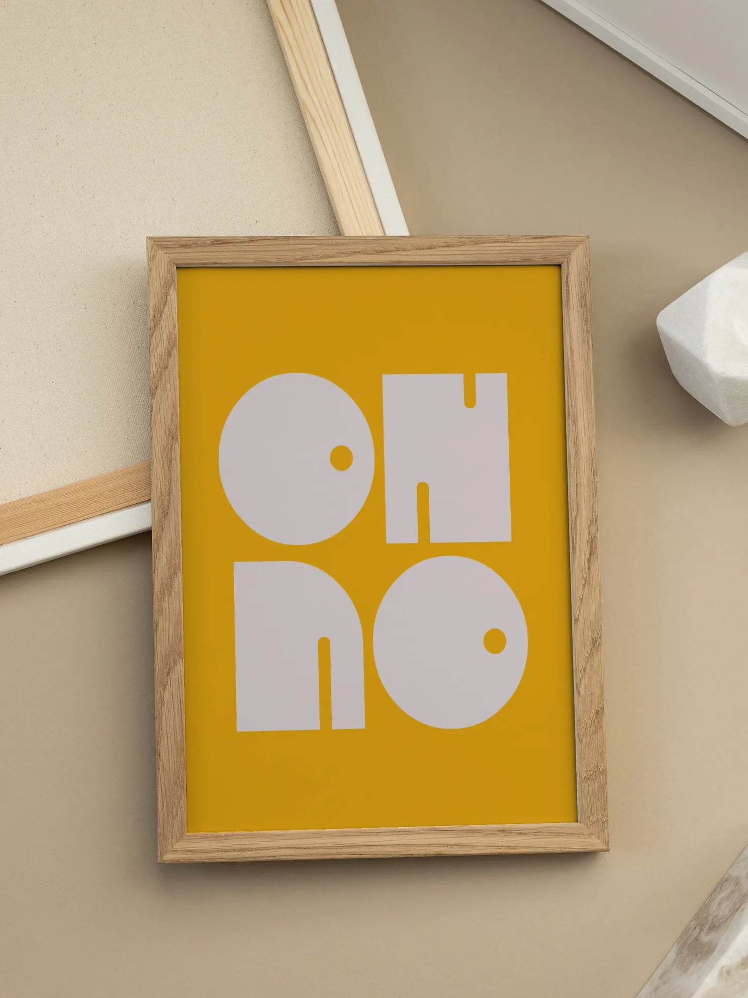 Oh No Yellow Poster