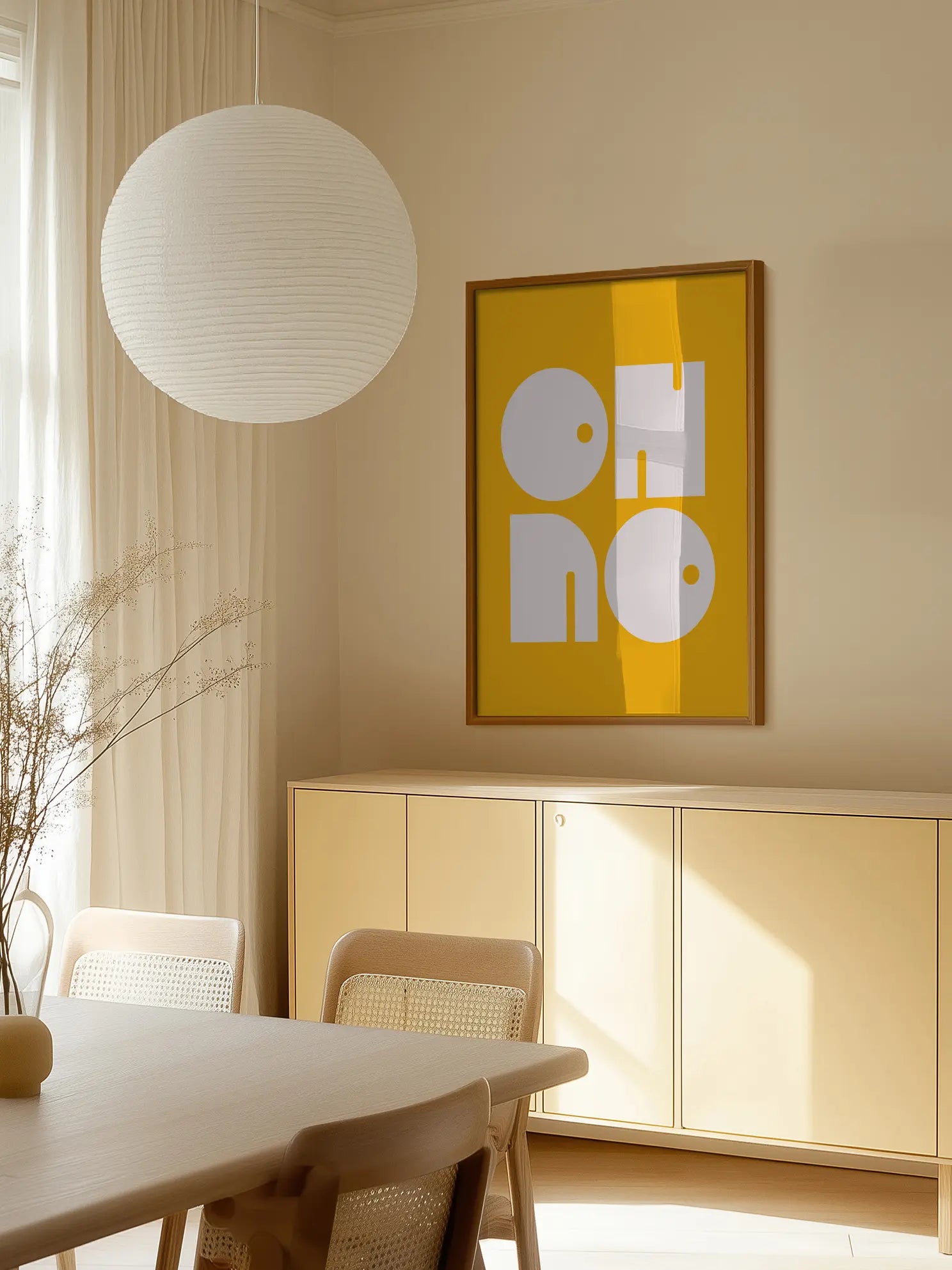 Oh No Yellow Poster