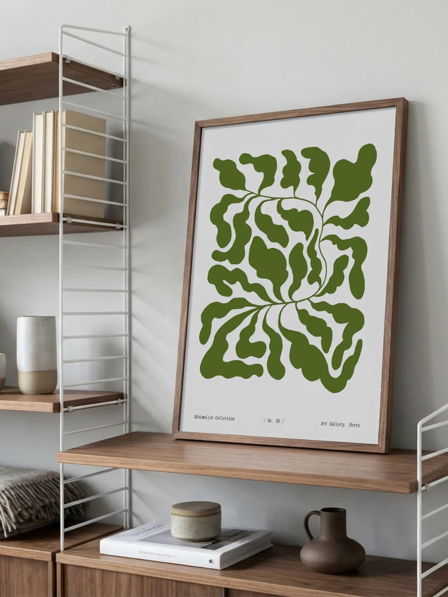 Olive Green Graphic Poster