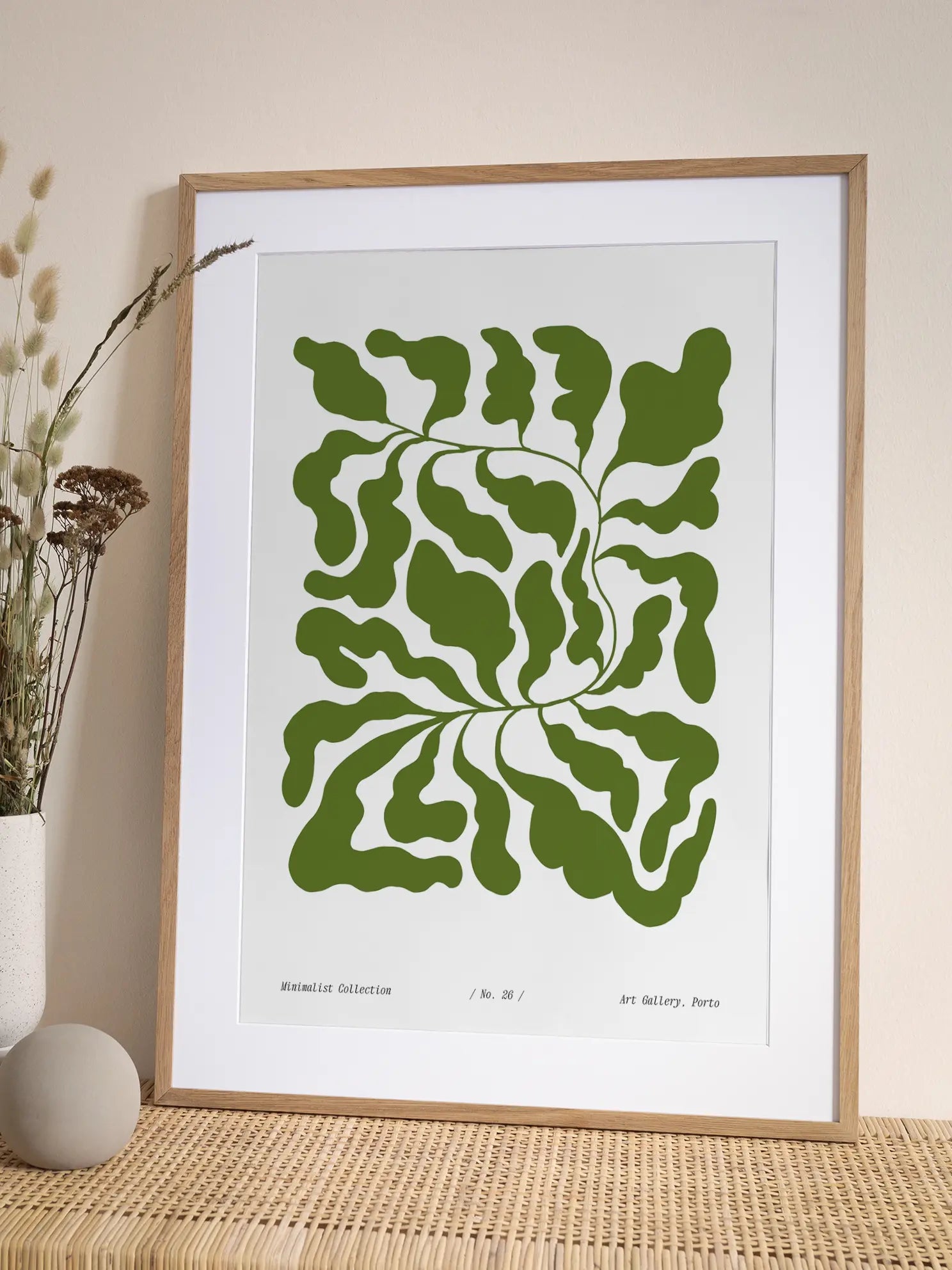 Olive Green Graphic Poster