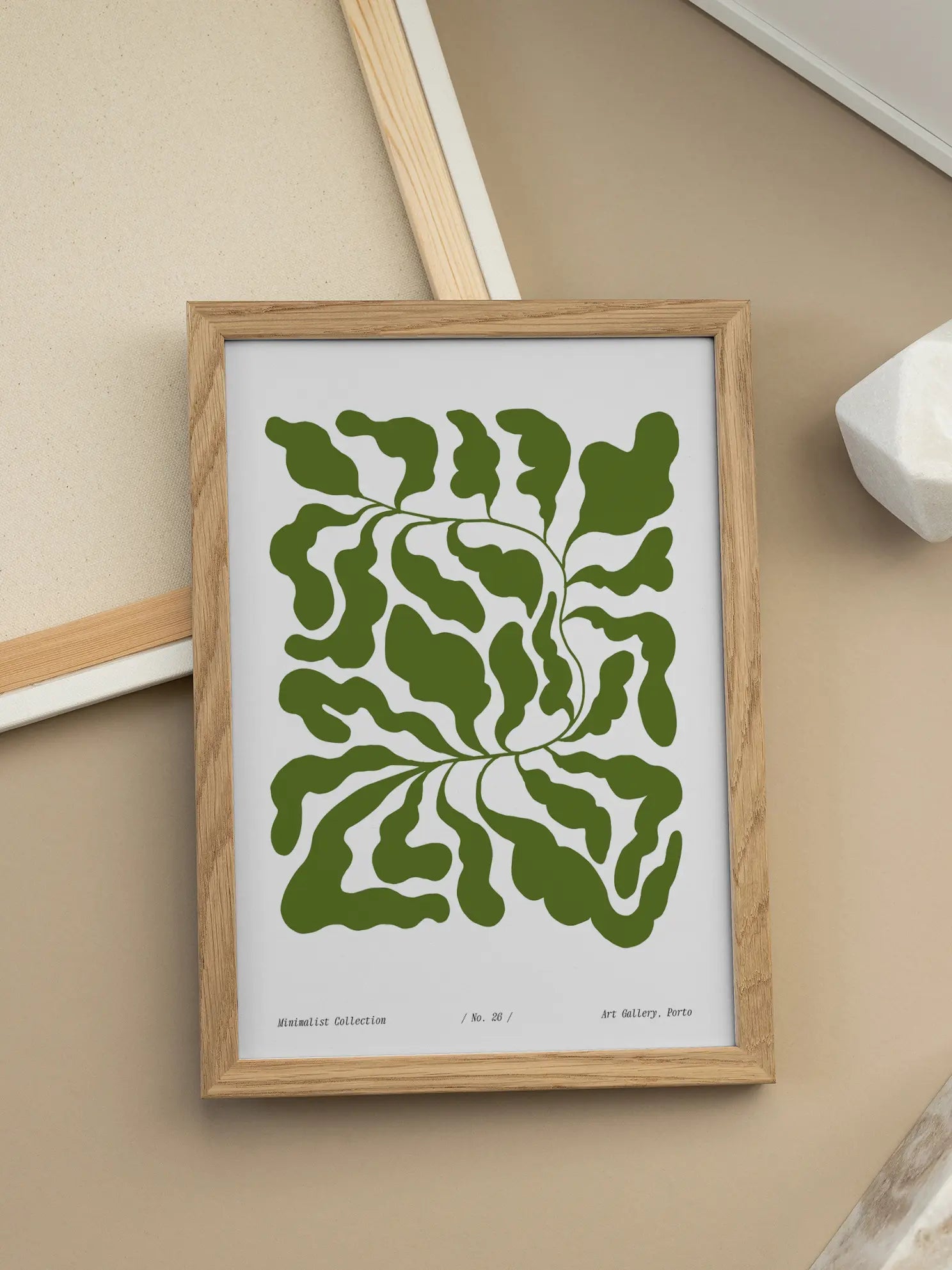 Olive Green Graphic Poster
