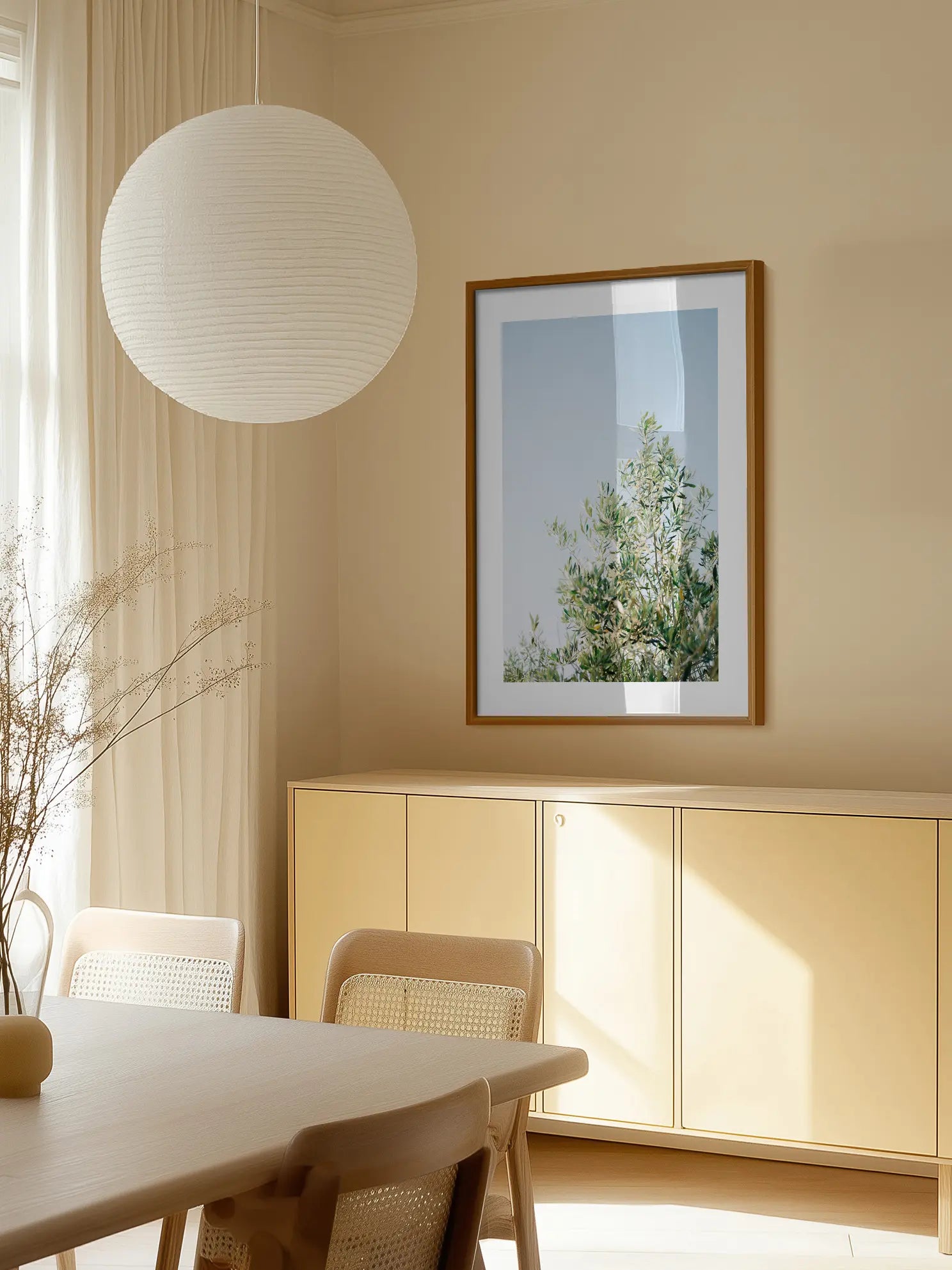 Olive Tree Sky Poster