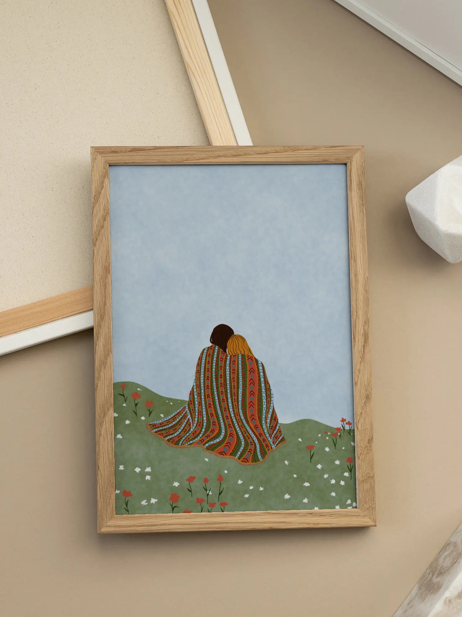 On a Blanket Poster