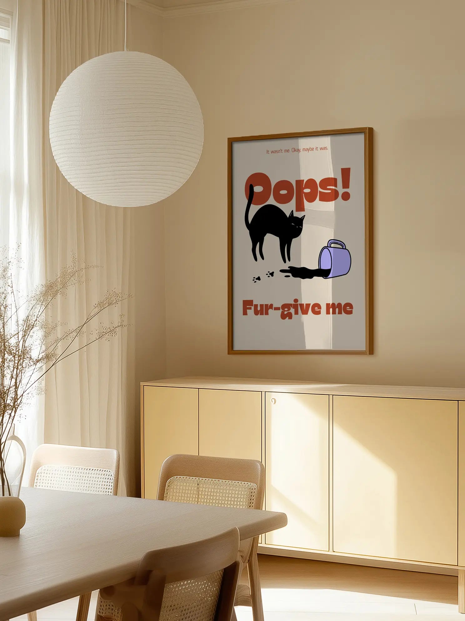 Oops! Fur-give me Poster