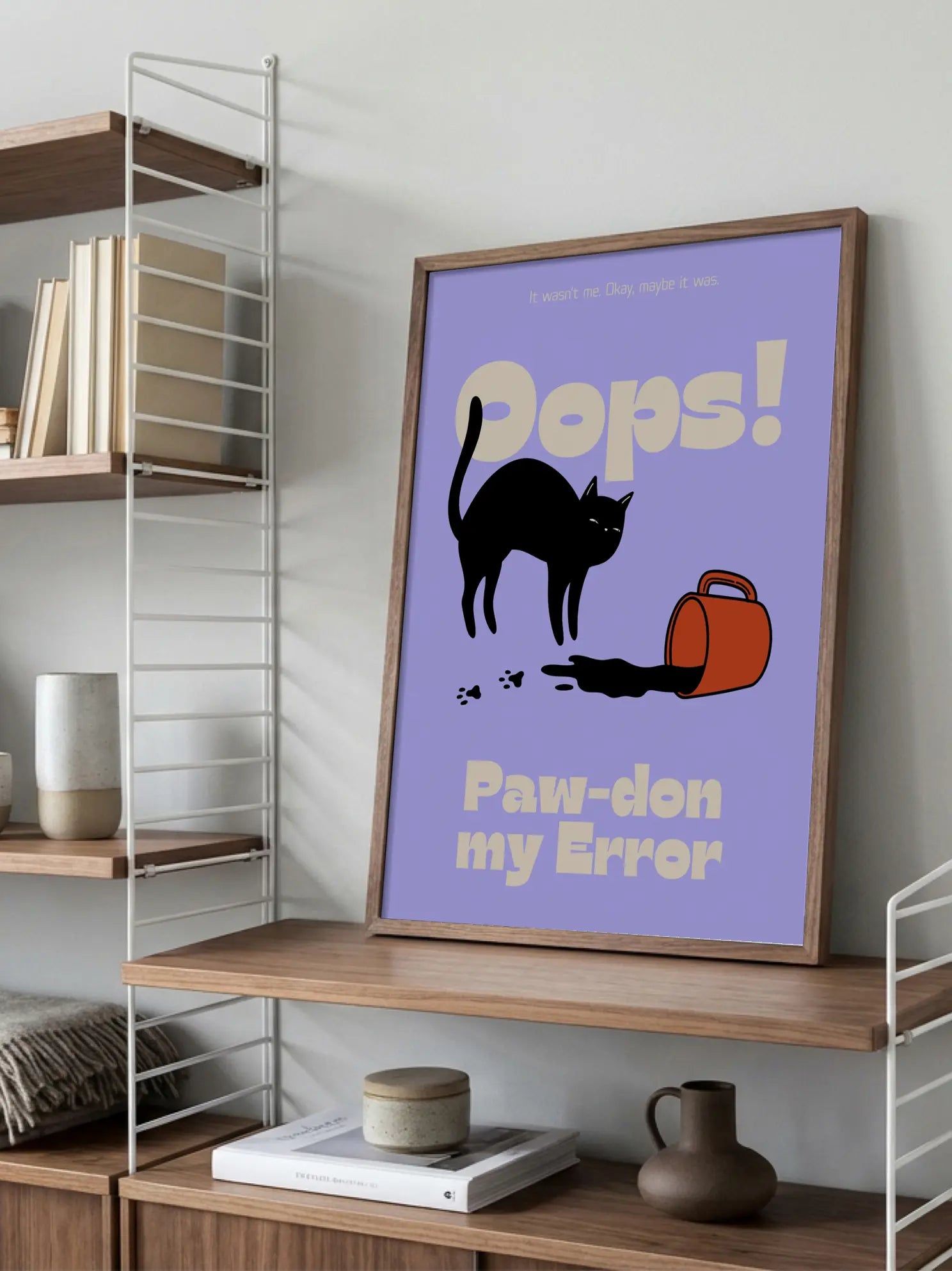 Oops! Paw-don my Error Poster