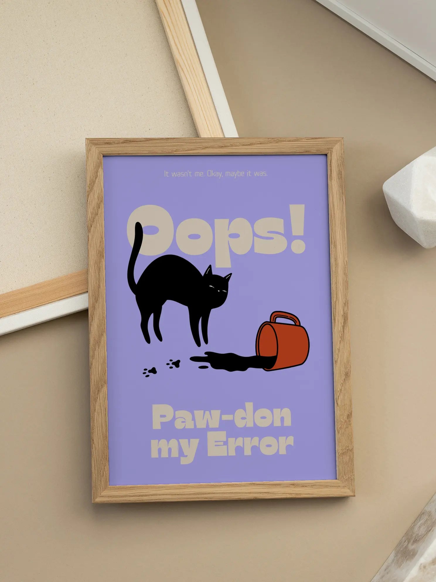 Oops! Paw-don my Error Poster