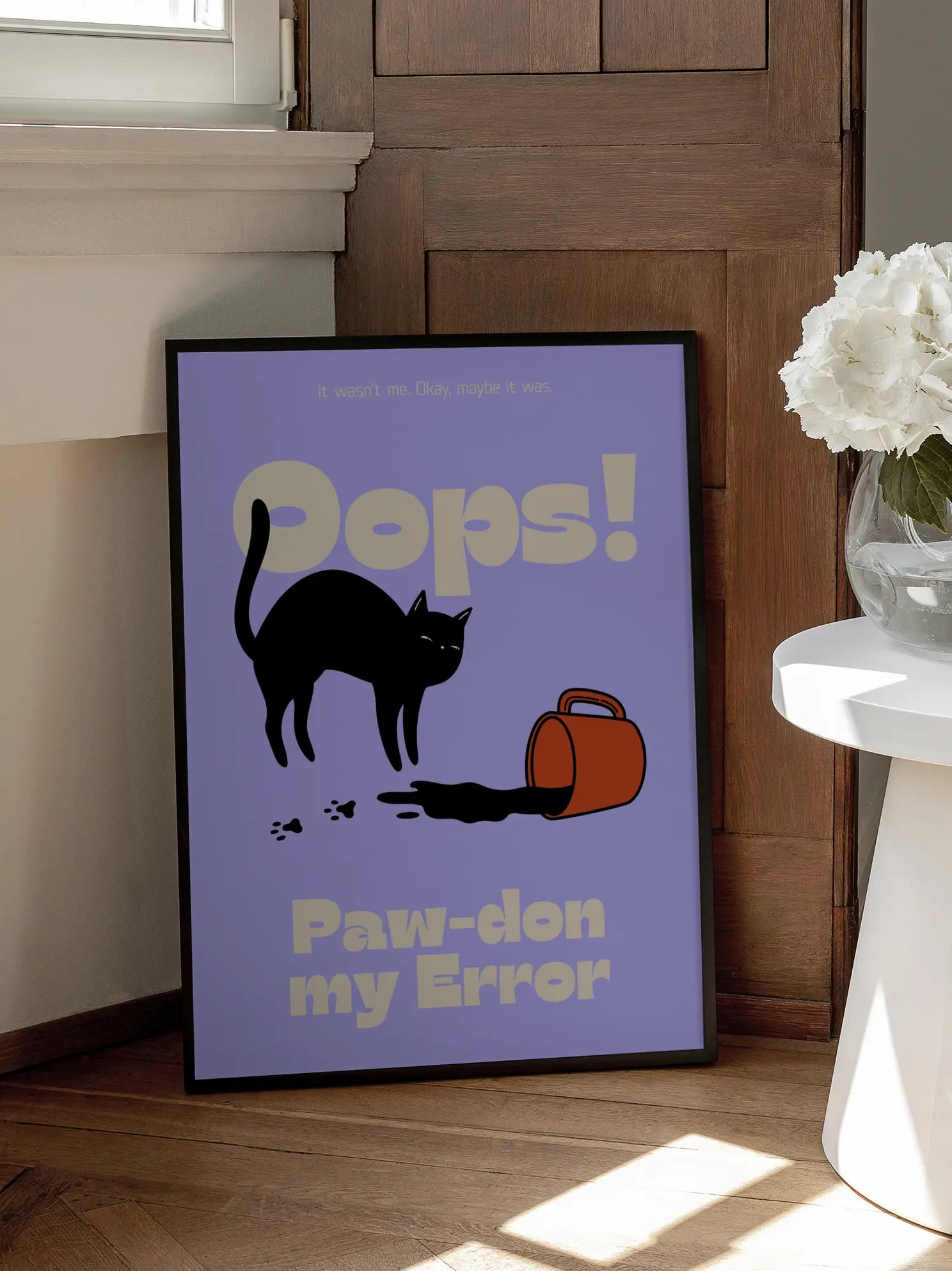 Oops! Paw-don my Error Poster