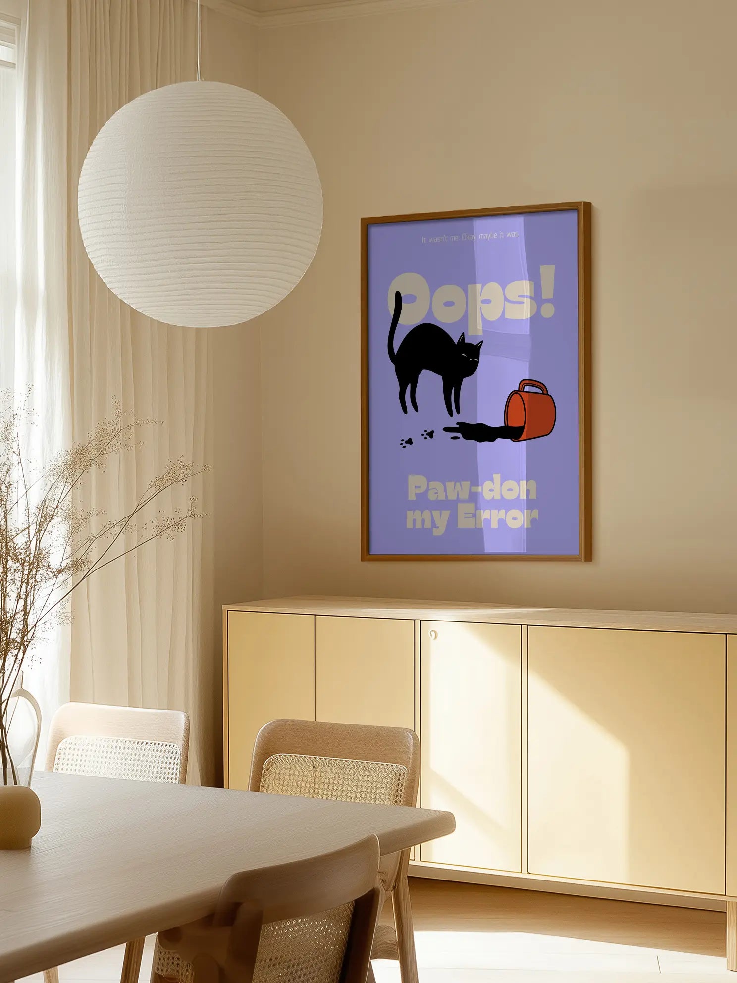Oops! Paw-don my Error Poster