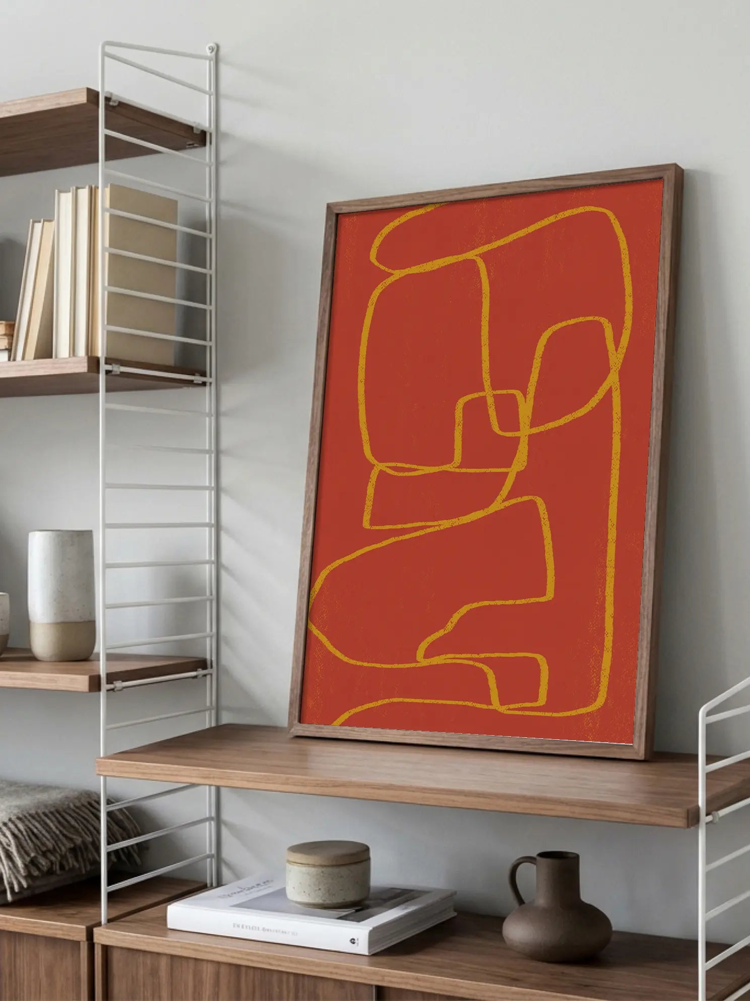 Orange Abstract Poster