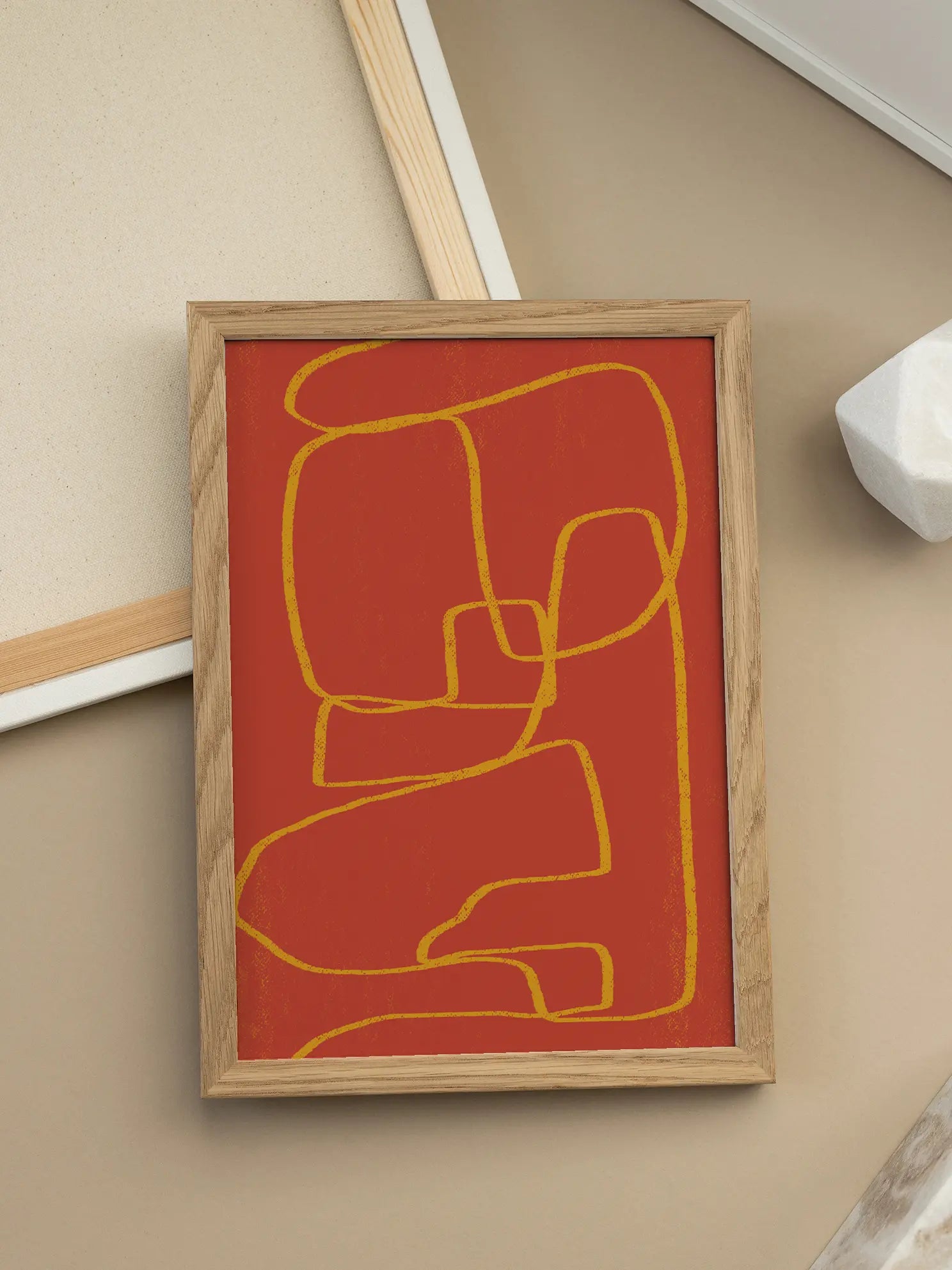 Orange Abstract Poster