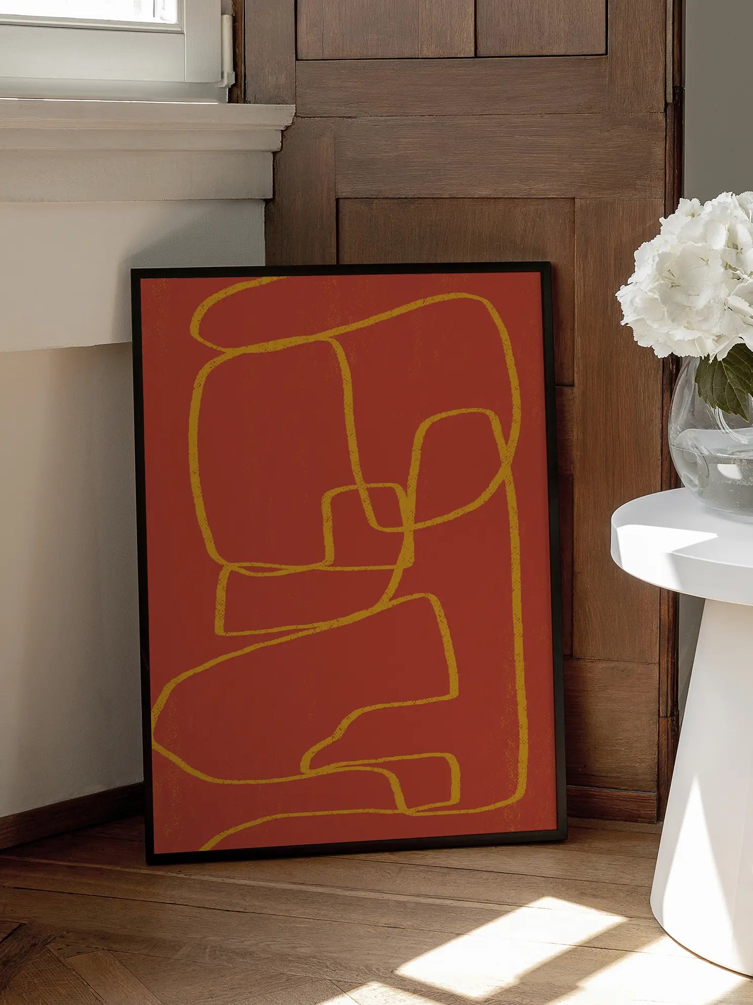 Orange Abstract Poster