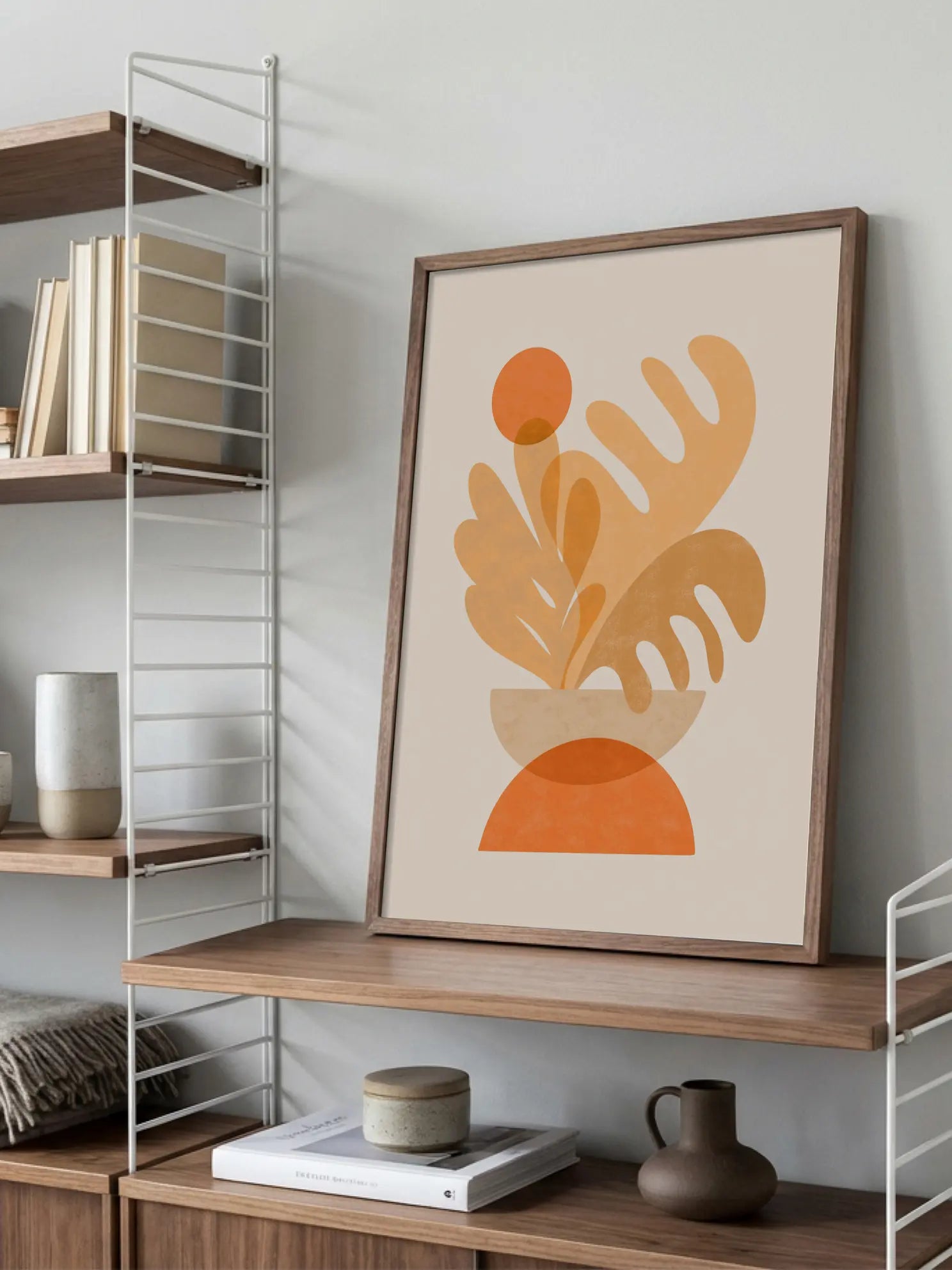 Orange Botanical Poster