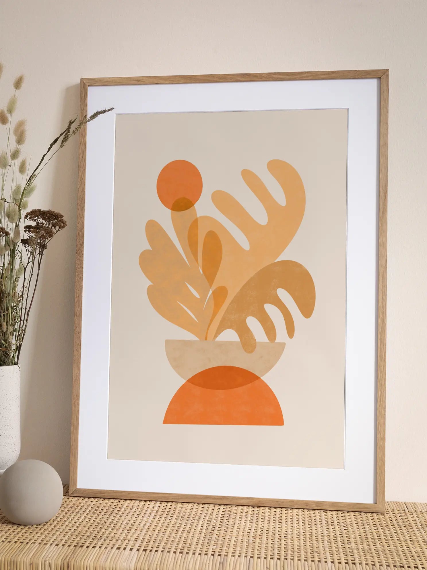 Orange Botanical Poster