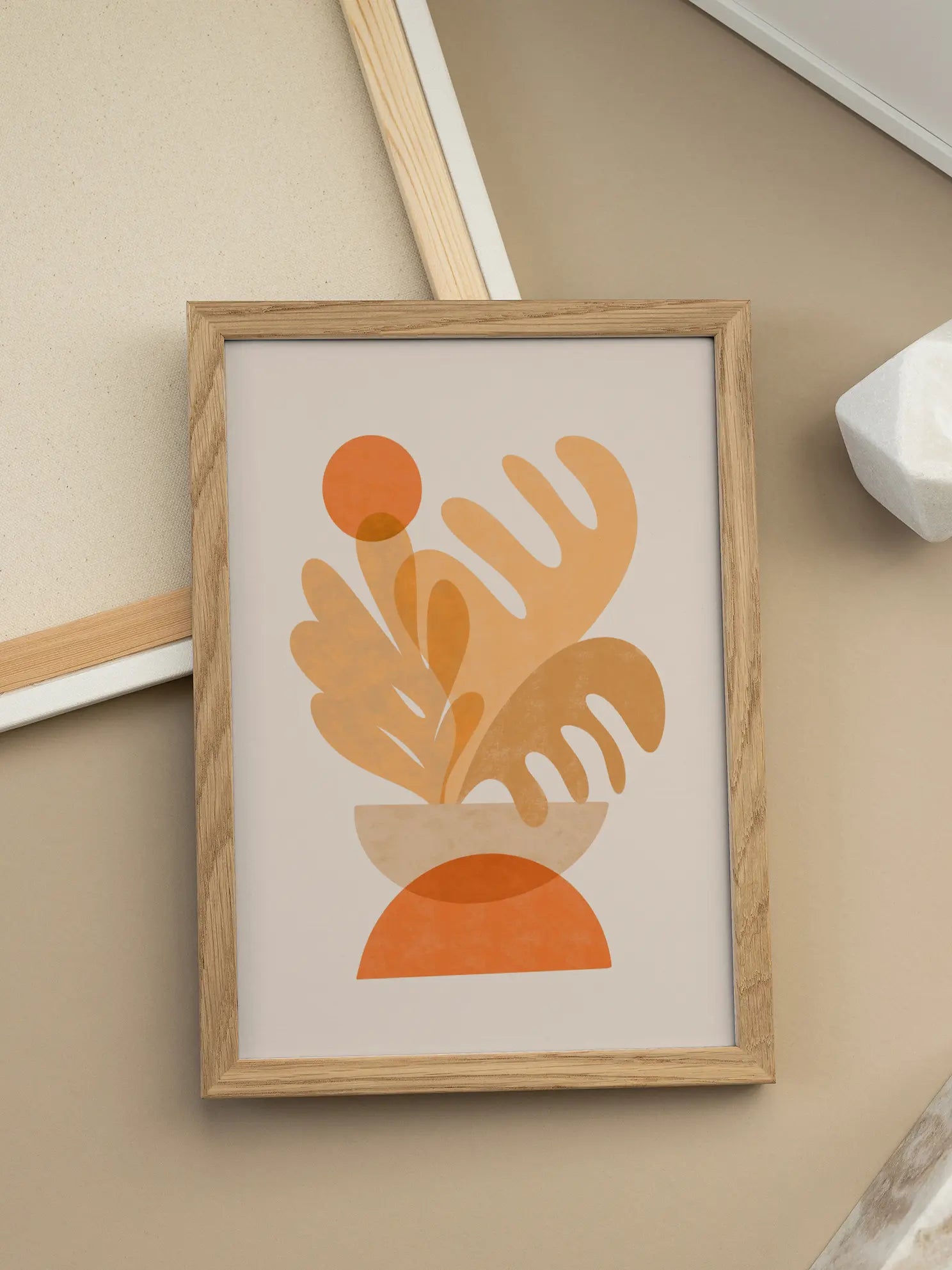 Orange Botanical Poster