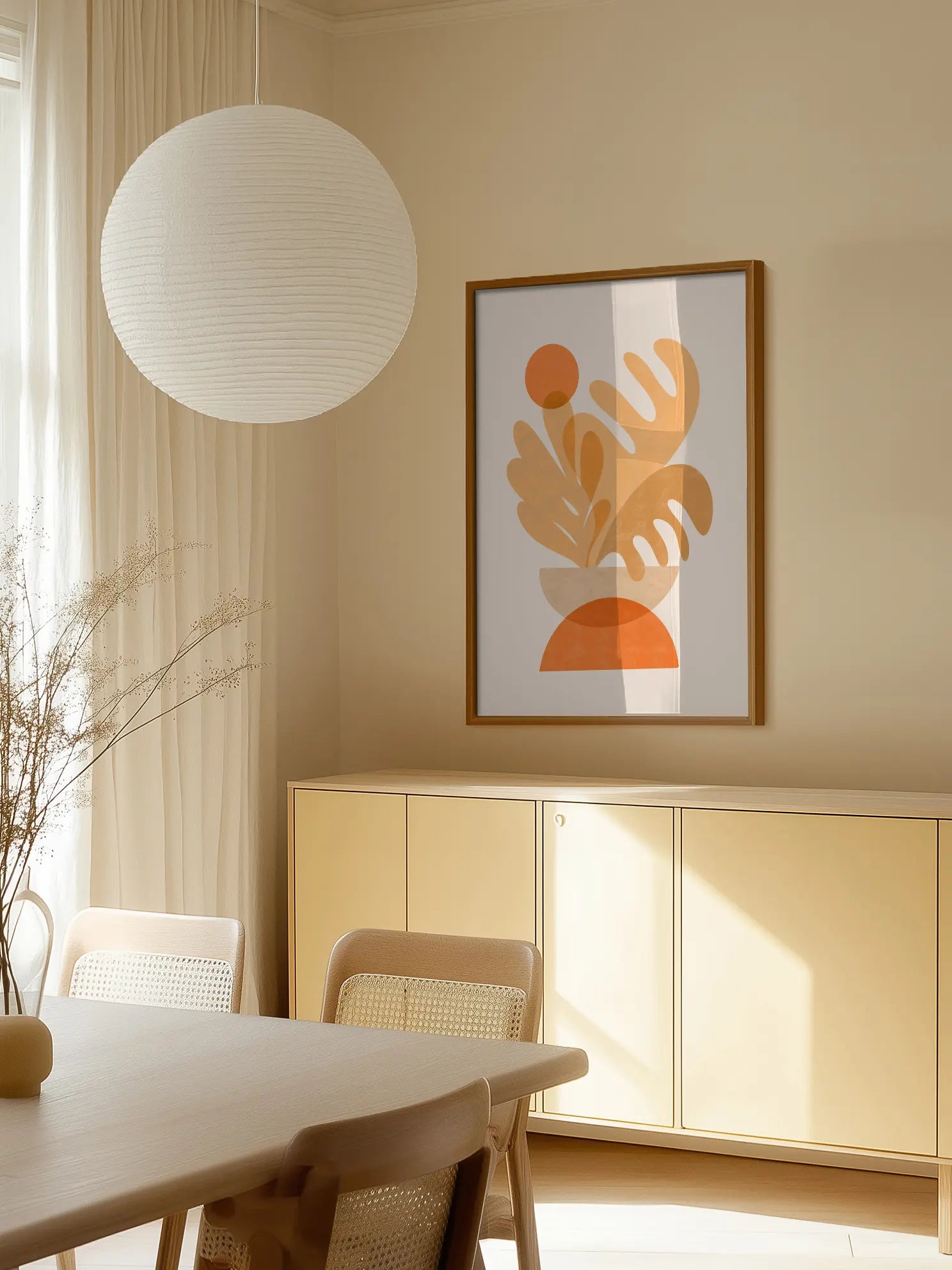 Orange Botanical Poster