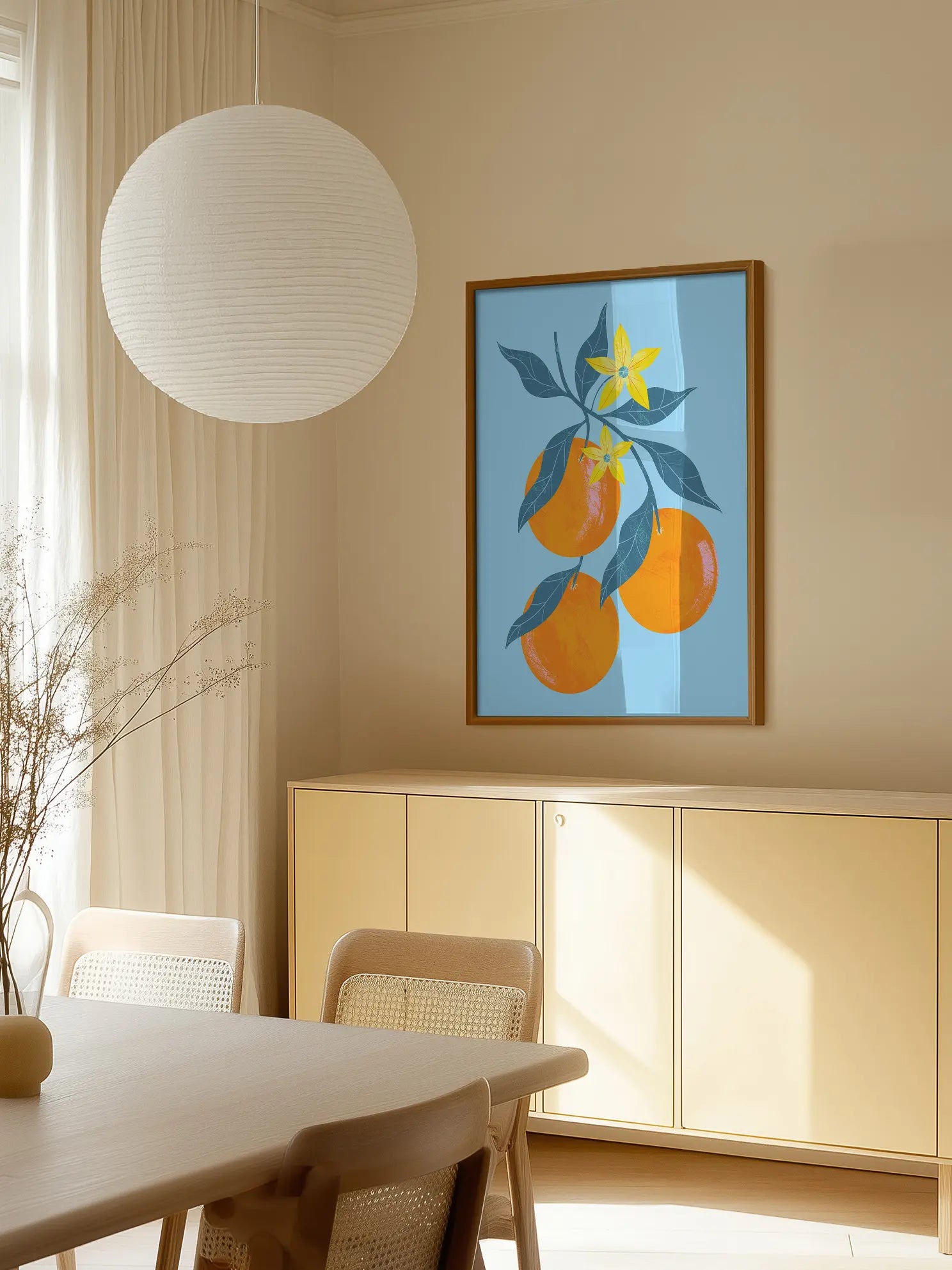 Orange Branch Poster