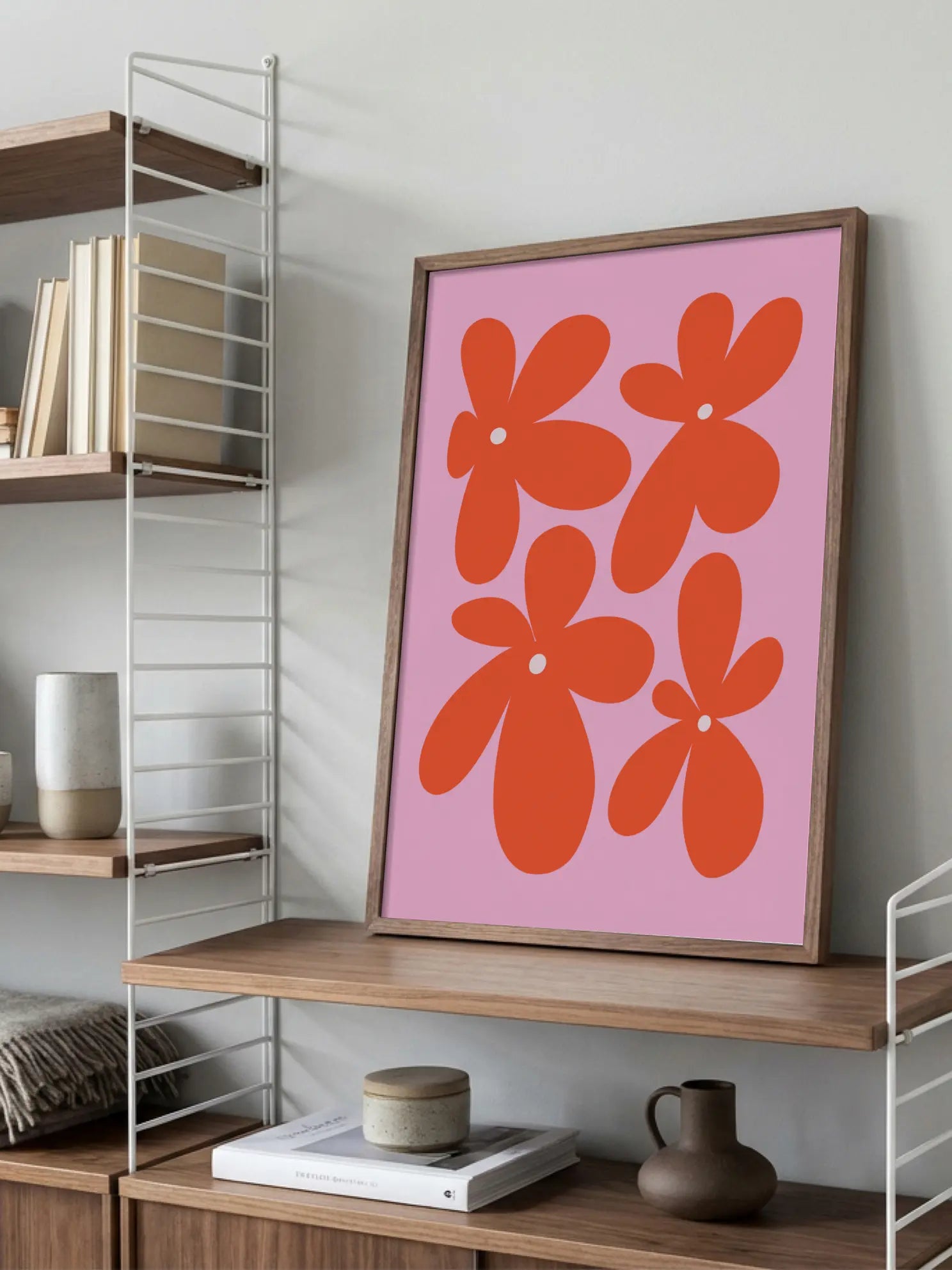 Orange Flowers Poster