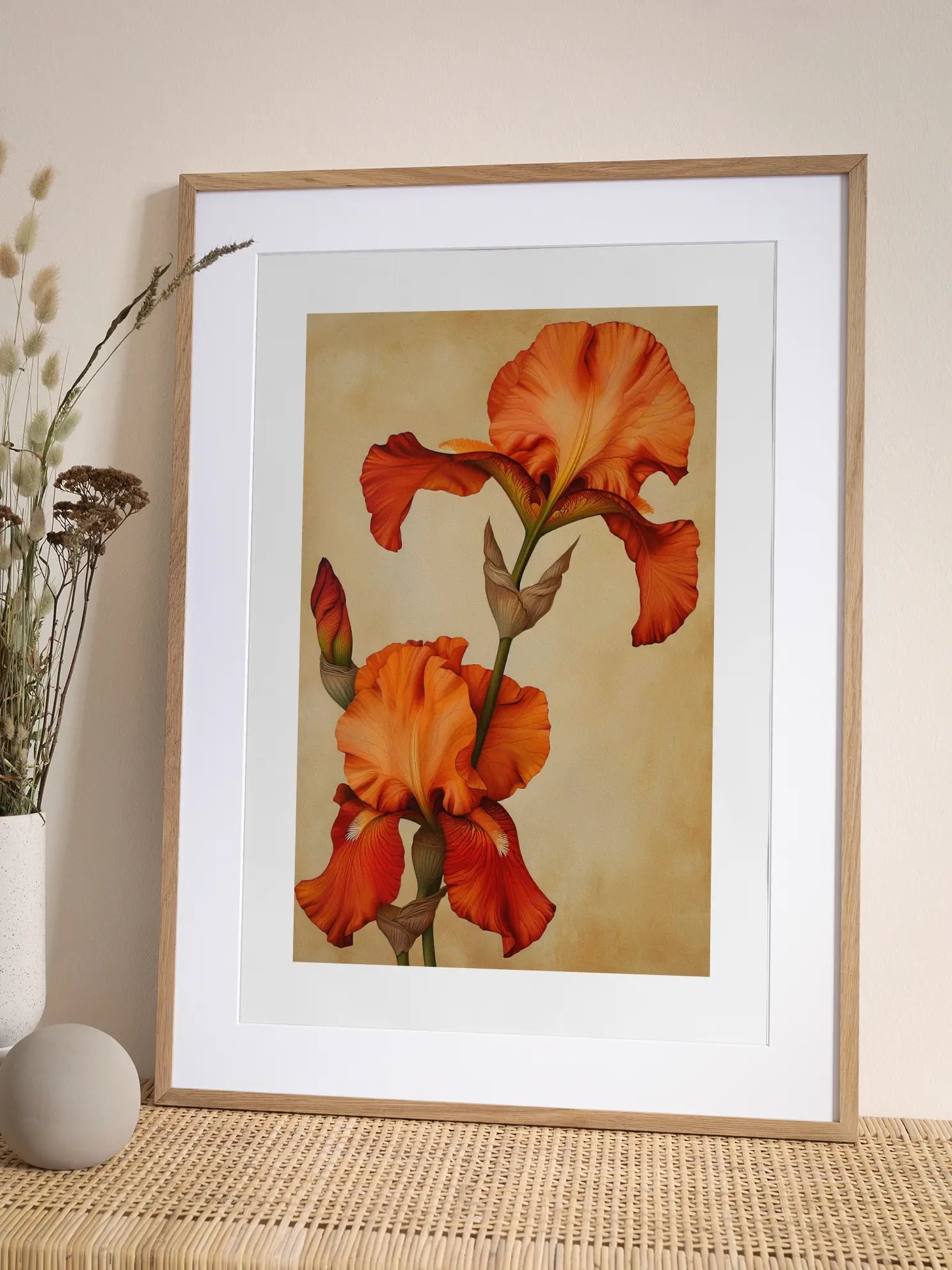 Orange Iris Poster