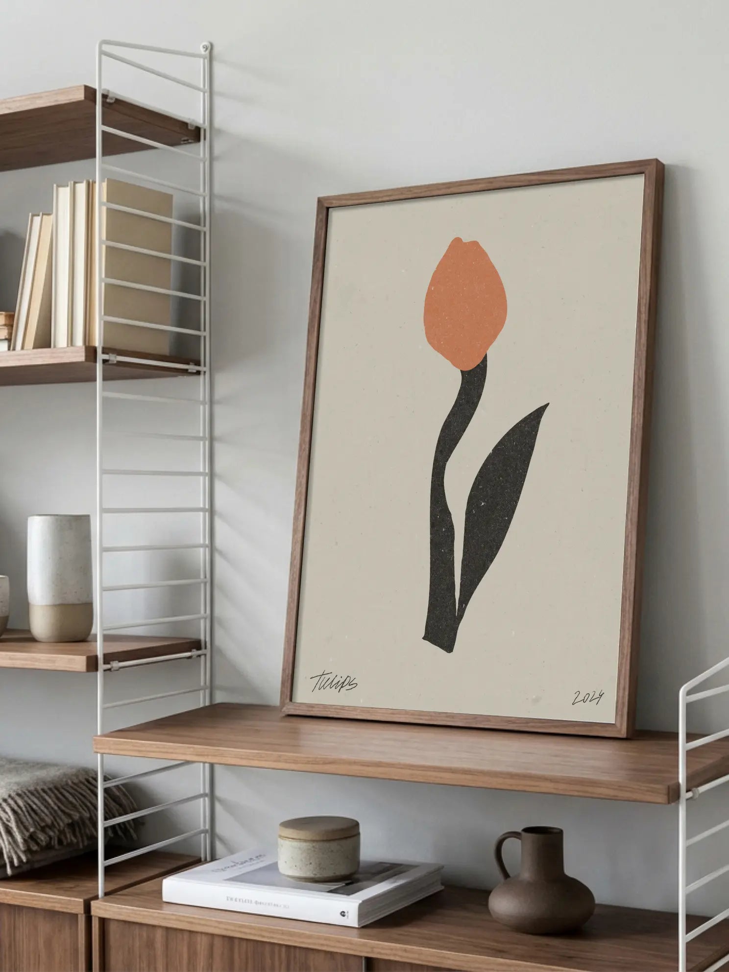 Orange Tulip Poster