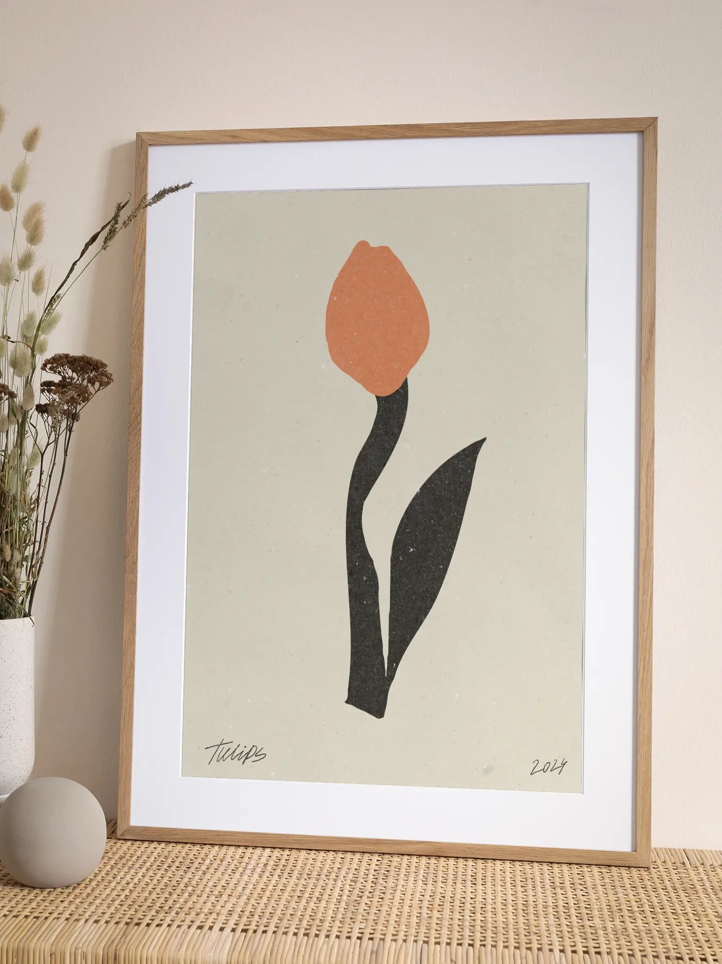 Orange Tulip Poster
